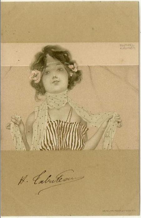 Girls Between Brown-green Borders — Raphael Kirchner