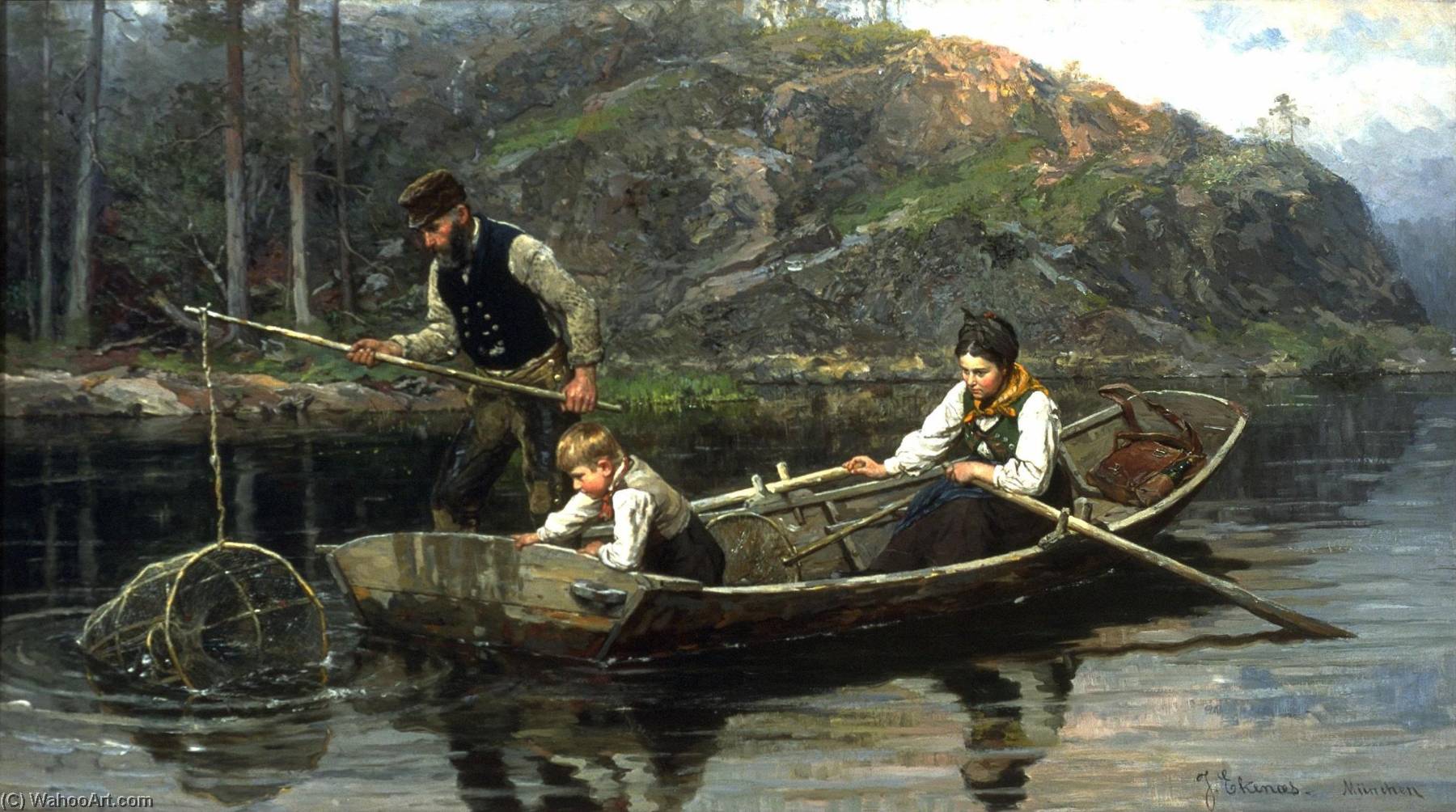 Peasants Fishing — Jahn Ekenaes