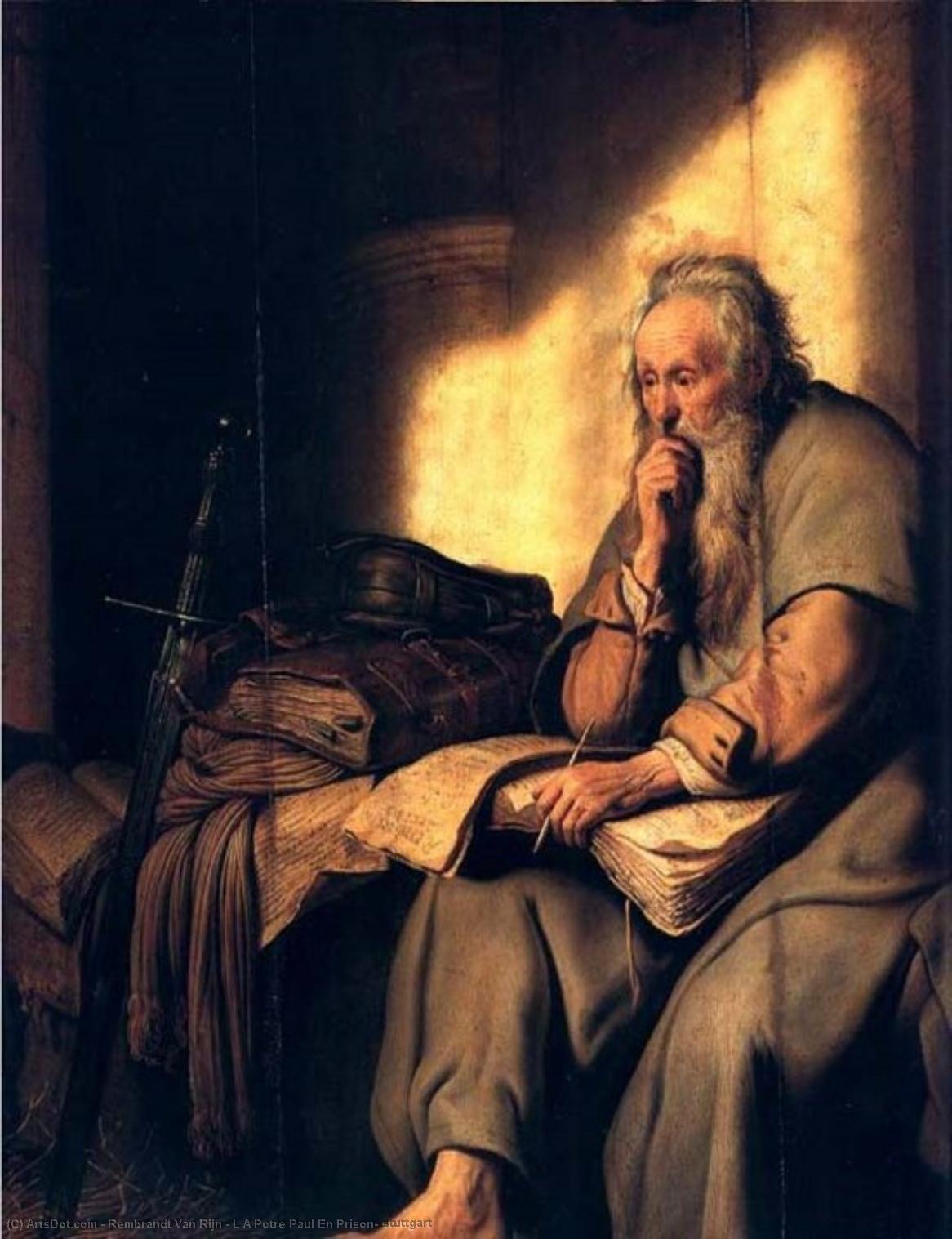 L A Potre Paul En Prison, Stuttgart — Rembrandt Van Rijn