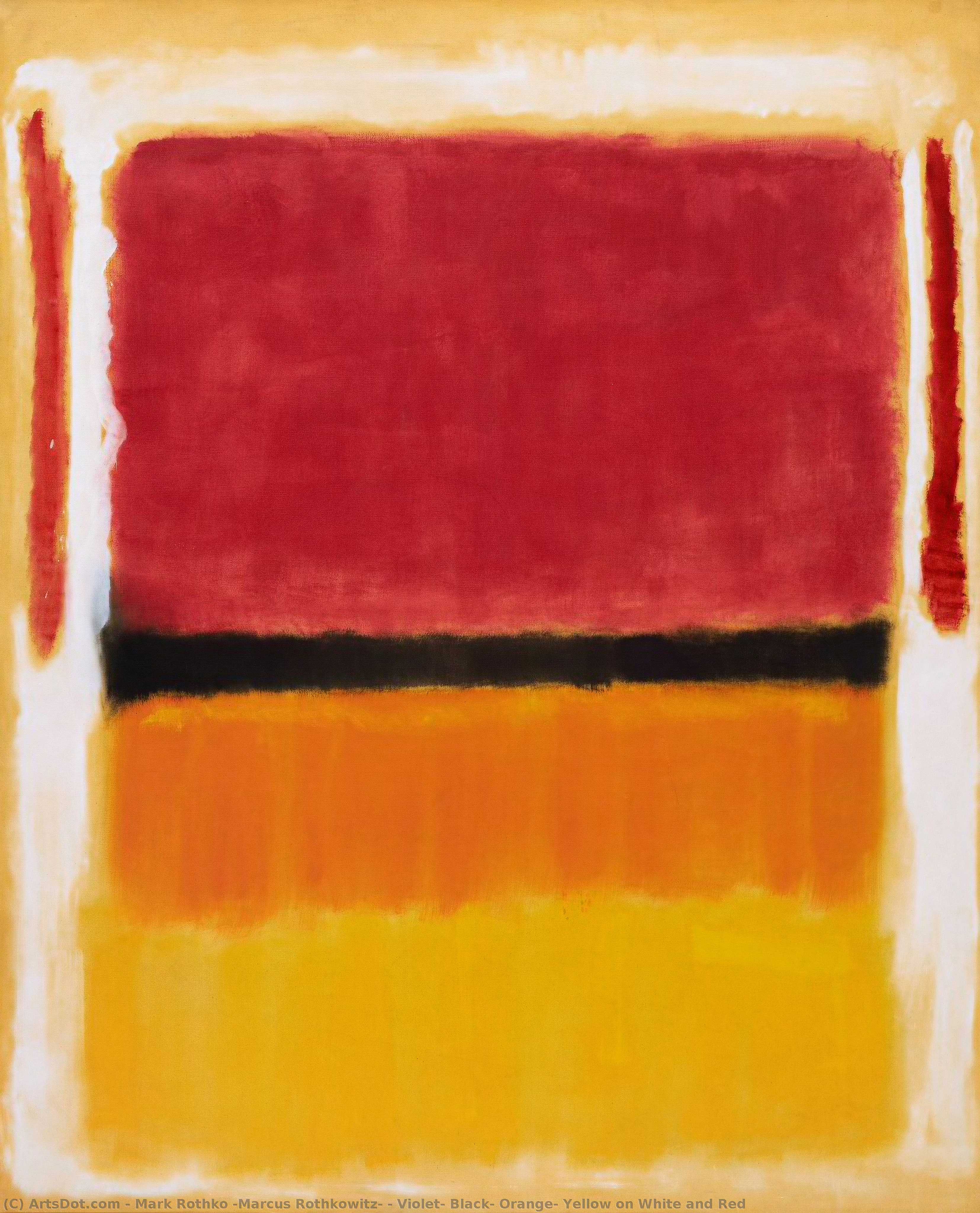 Violet, Black, Orange, Yellow On White And Red — Mark Rothko
