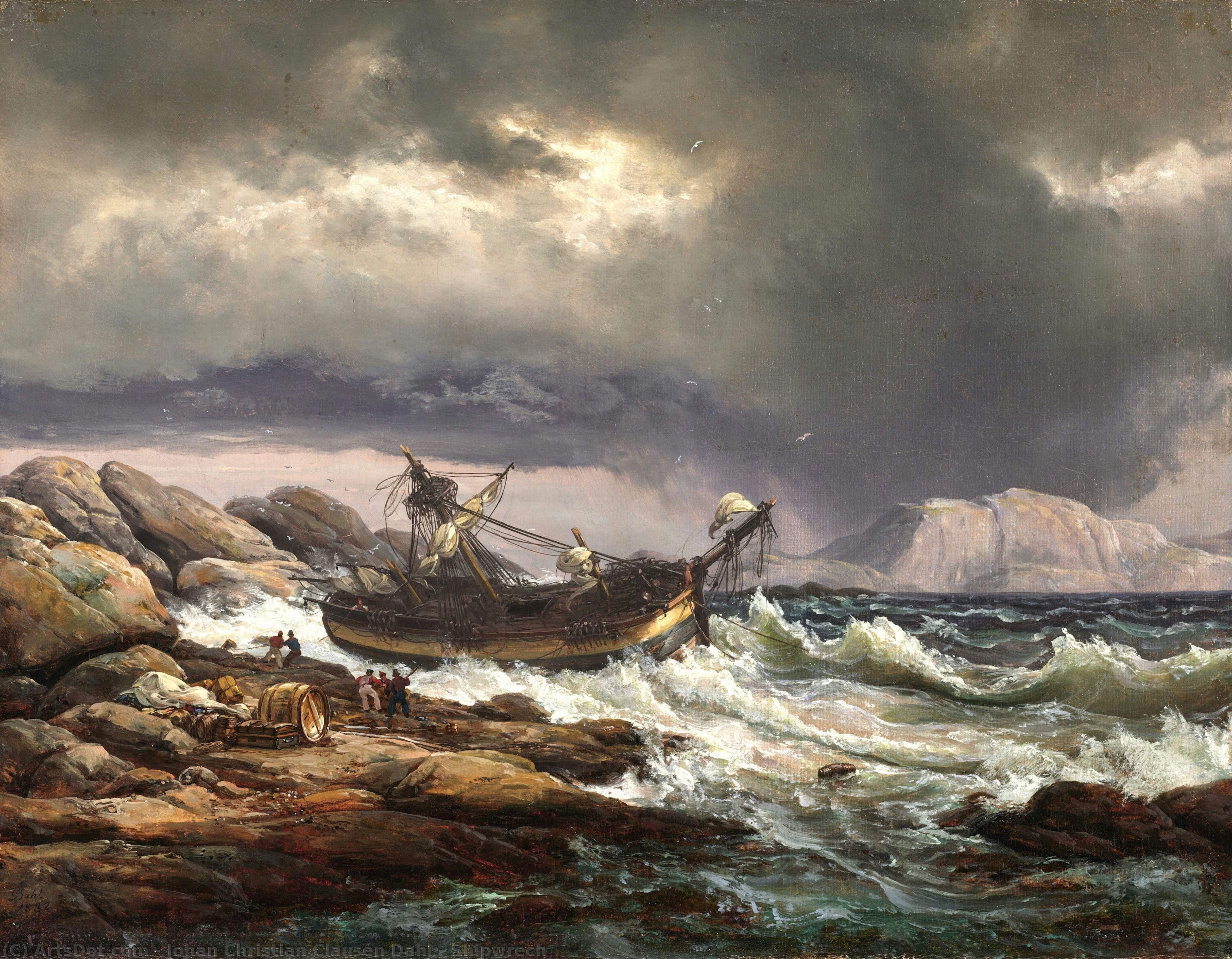 Shipwrech — Johan Christian Claussen Dahl