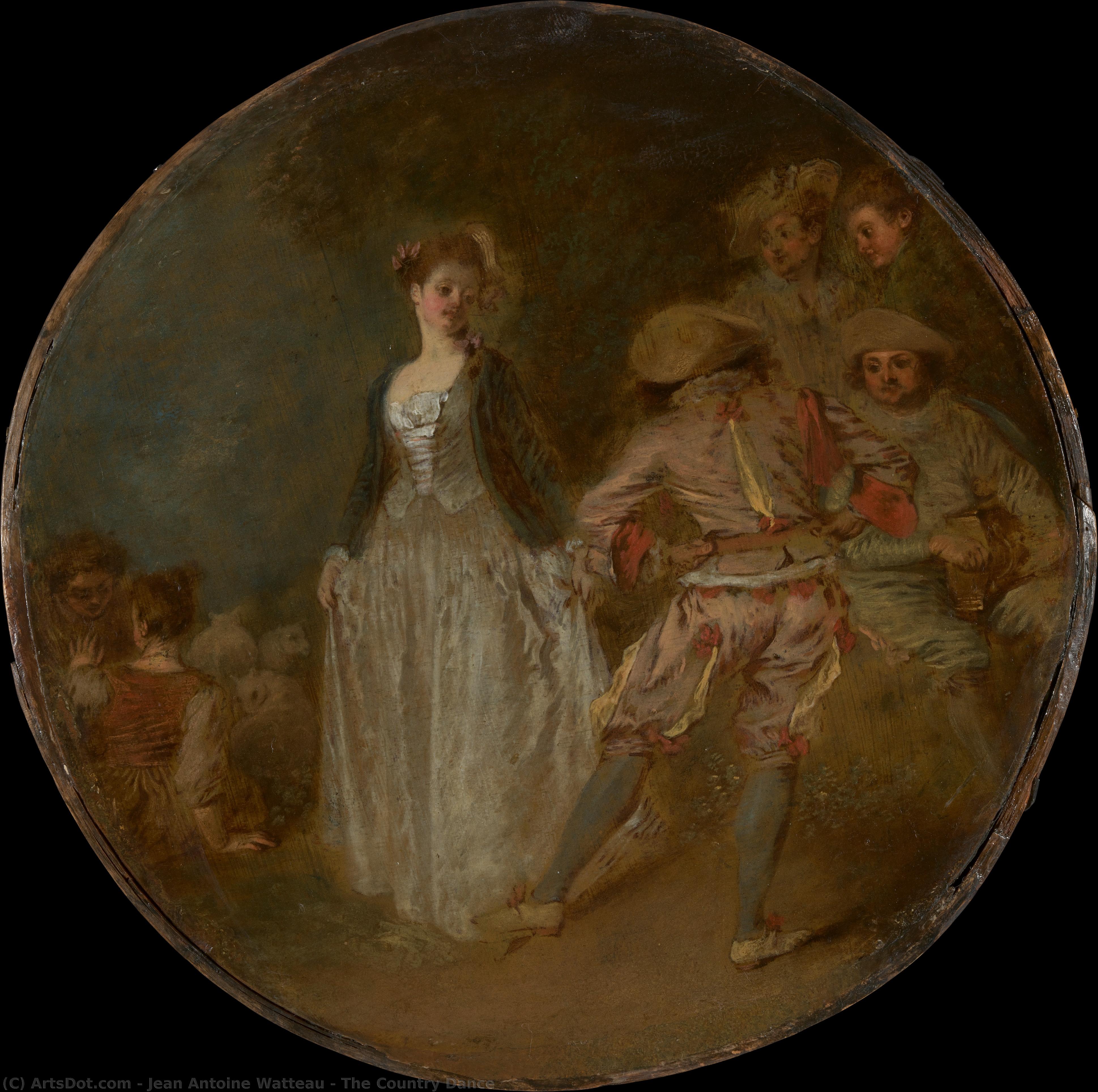 The Country Dance — Jean-antoine Watteau