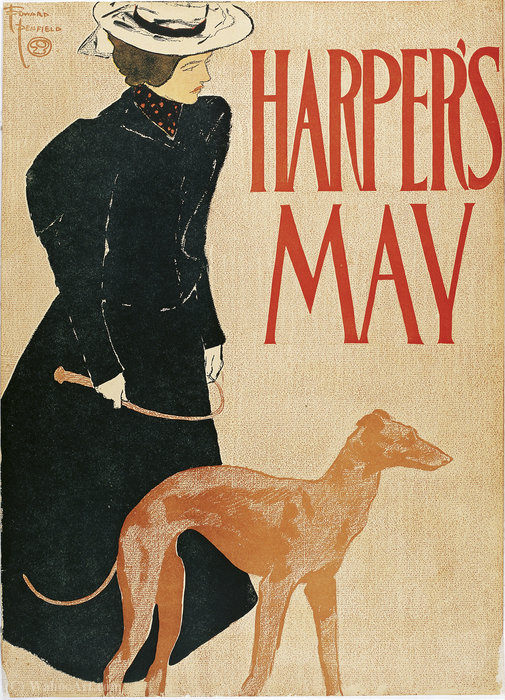 'harper's May', (47 X 33 Cm) (1897) — Edward Penfield