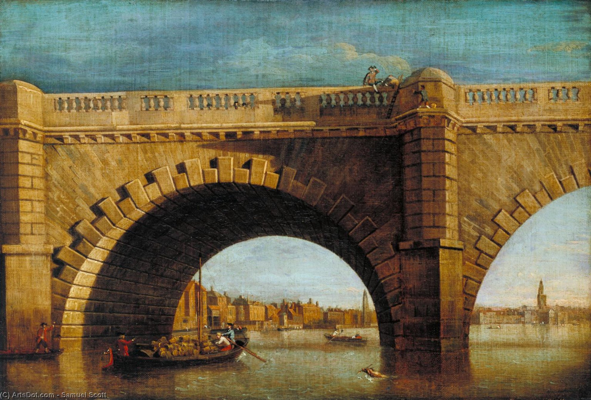 Part Of Old Westminster Bridge — Samuel Scott