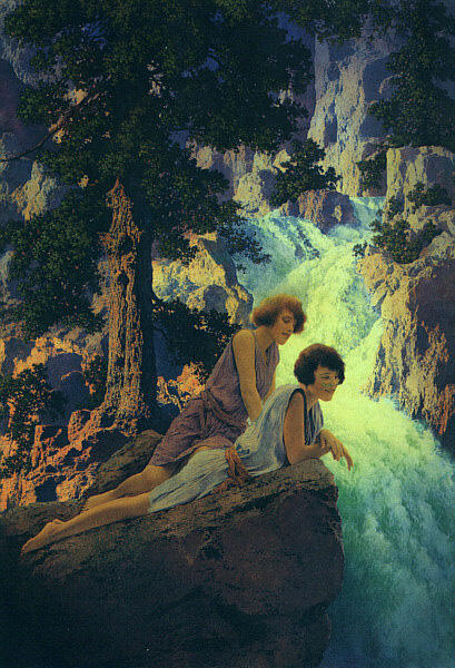 Waterfall — Maxfield Parrish