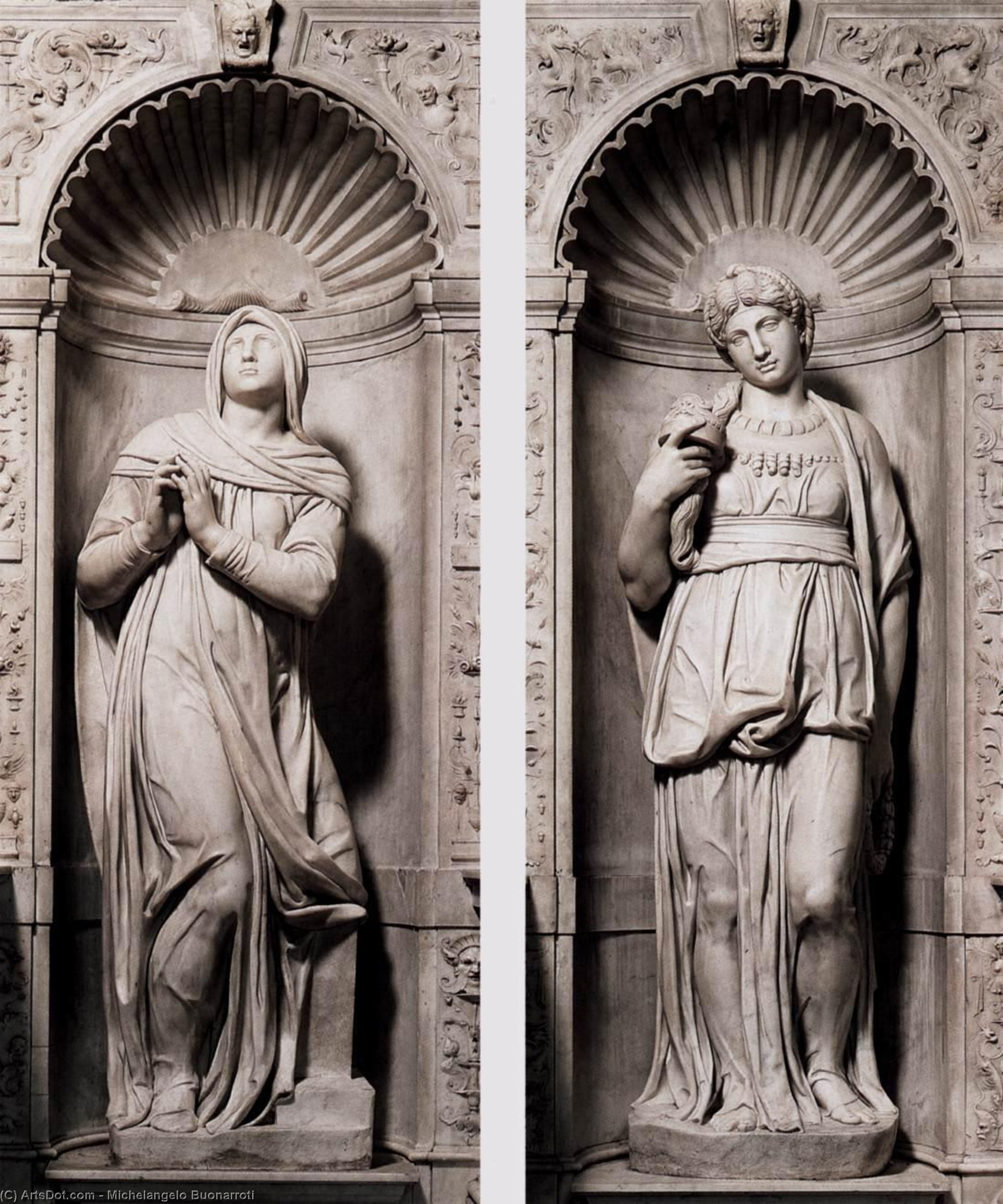 Rachel And Leah — Michelangelo Buonarroti