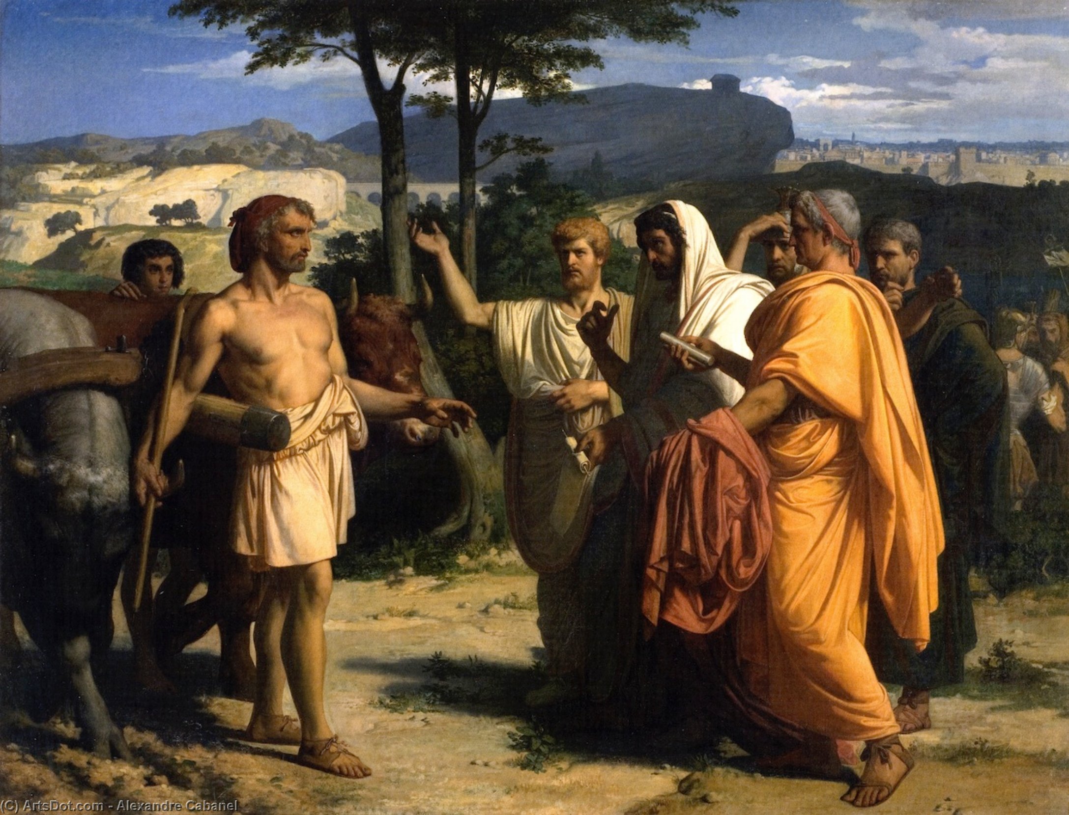 Envoys Of The Senate Offer The Dictatorship To Cincinnatus — Alexandre Cabanel