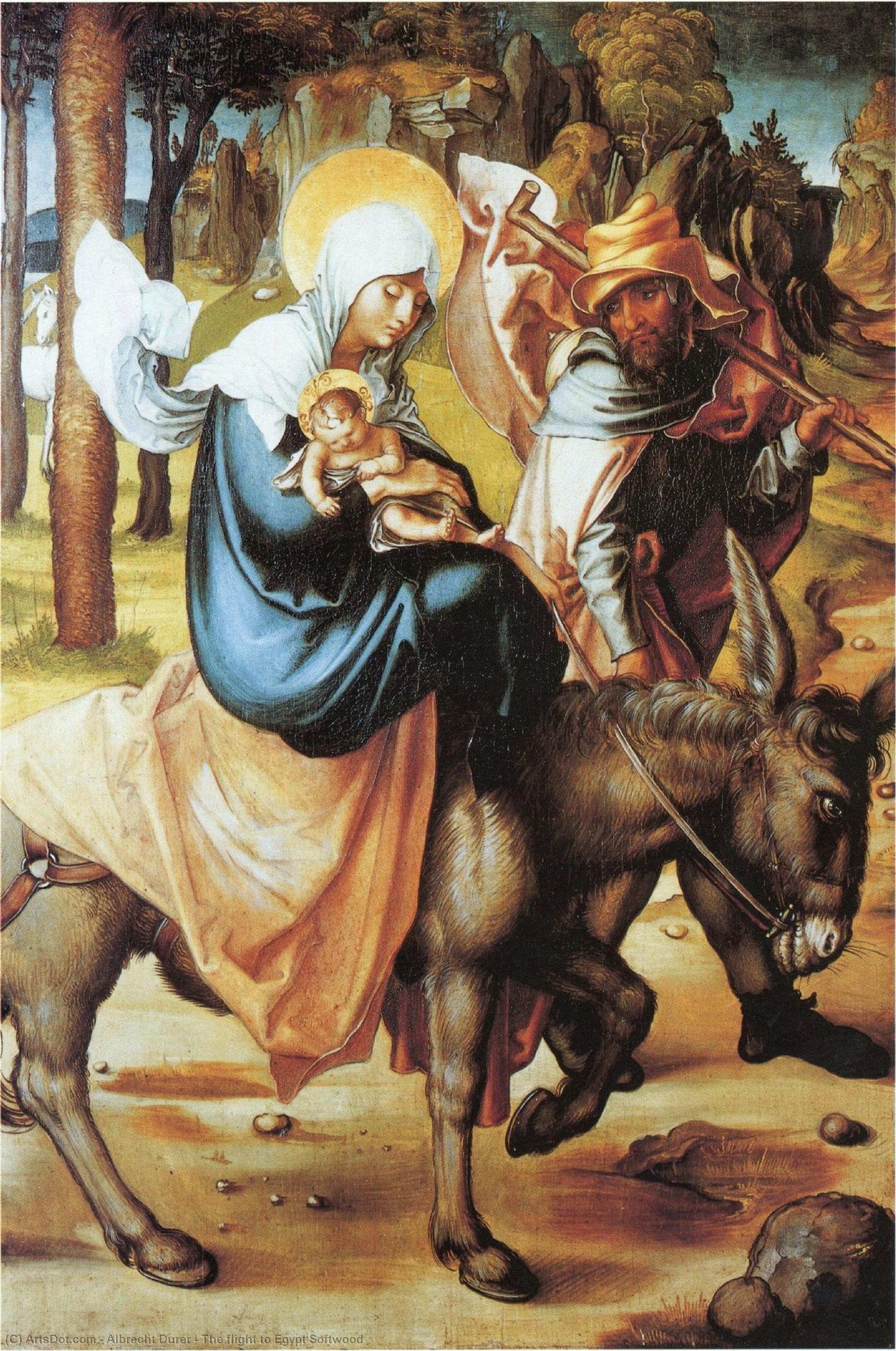 The Flight To Egypt Softwood — Albrecht Dürer