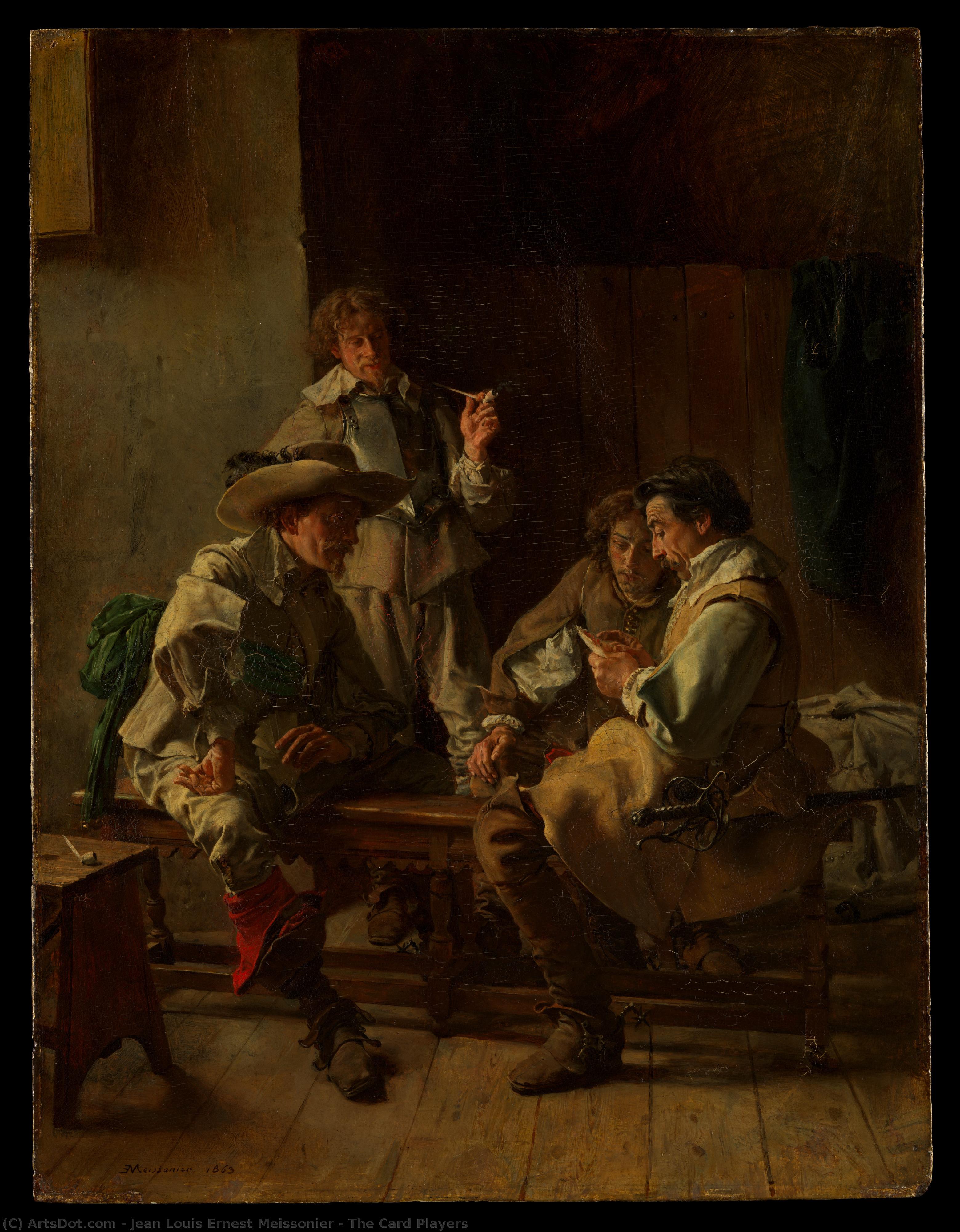 The Card Players — Jean-louis Ernest Meissonier