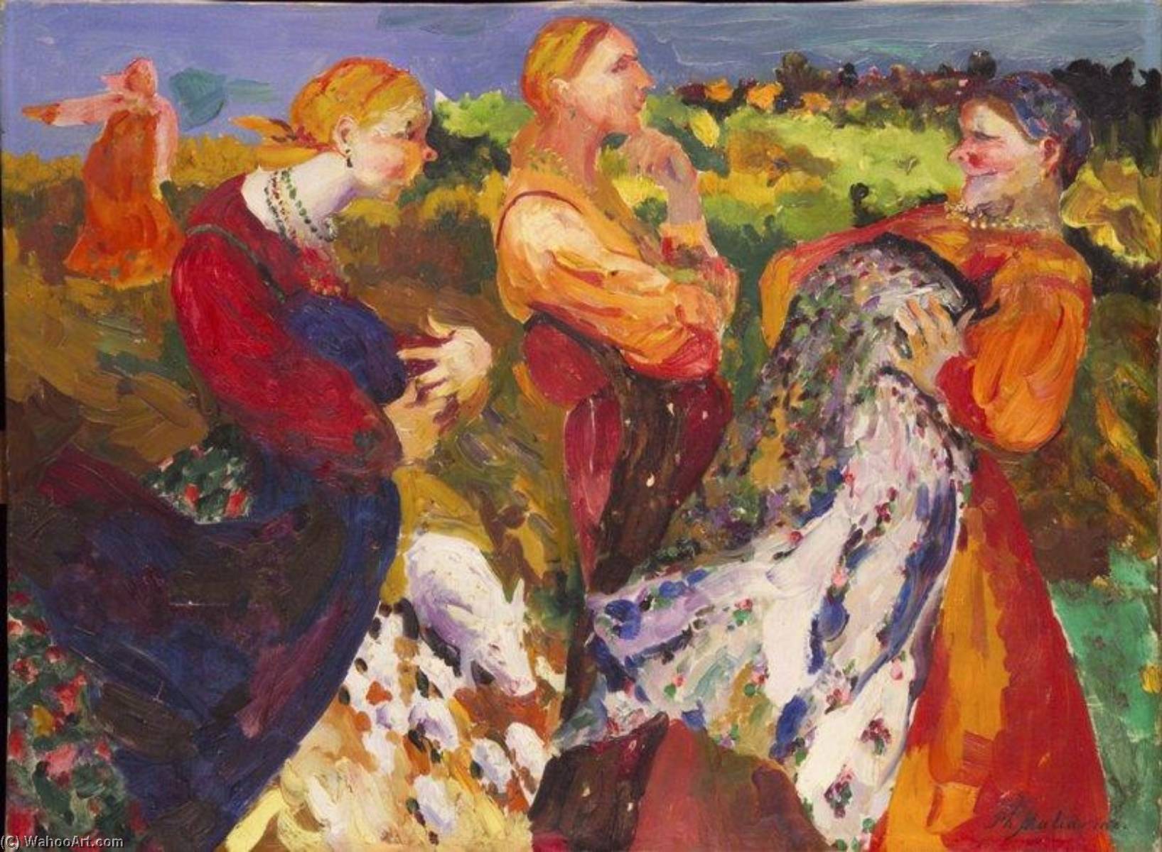 Gossiping — Filipp Andreevich Maliavin