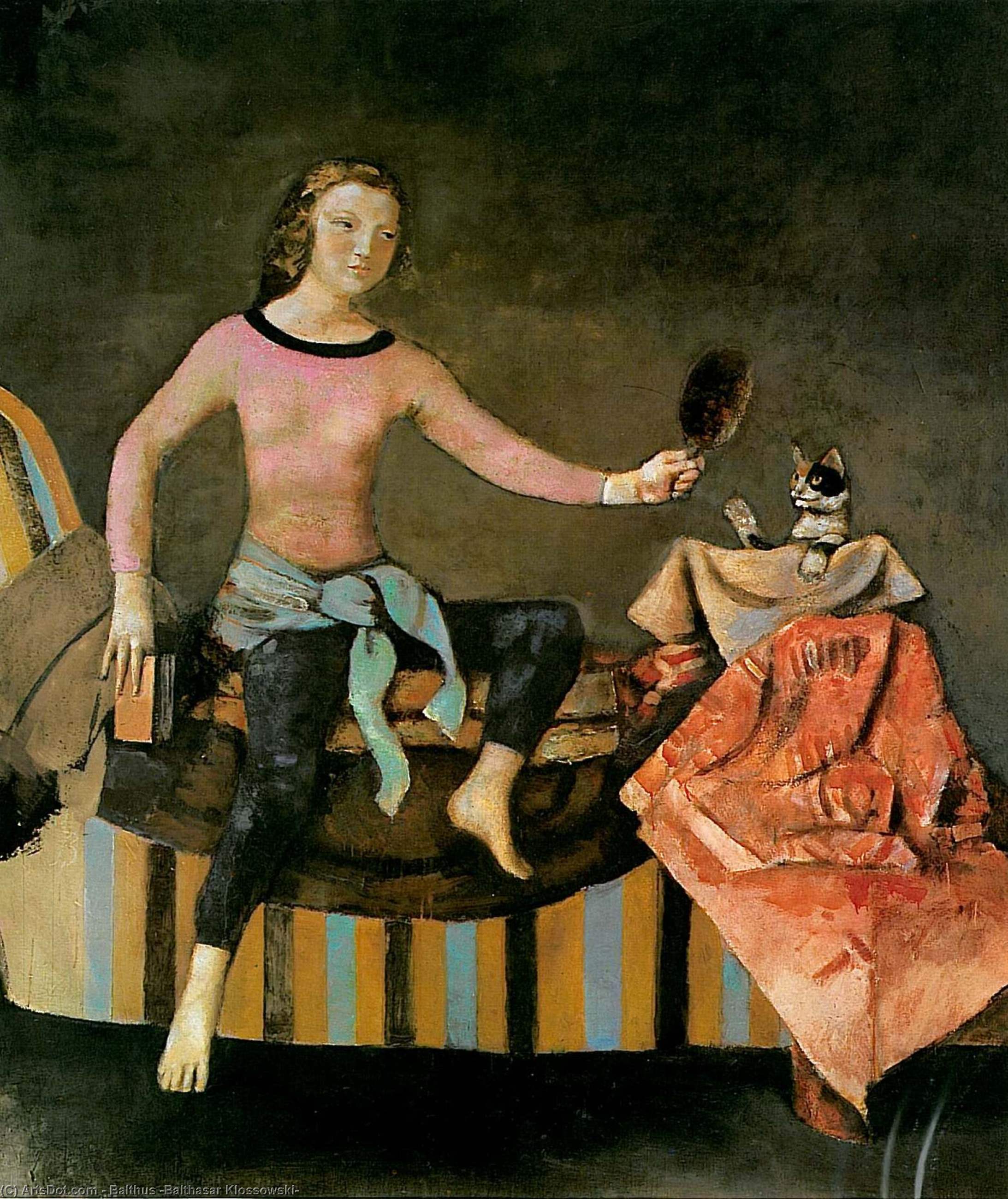 The Cat In The Mirror — Balthus
