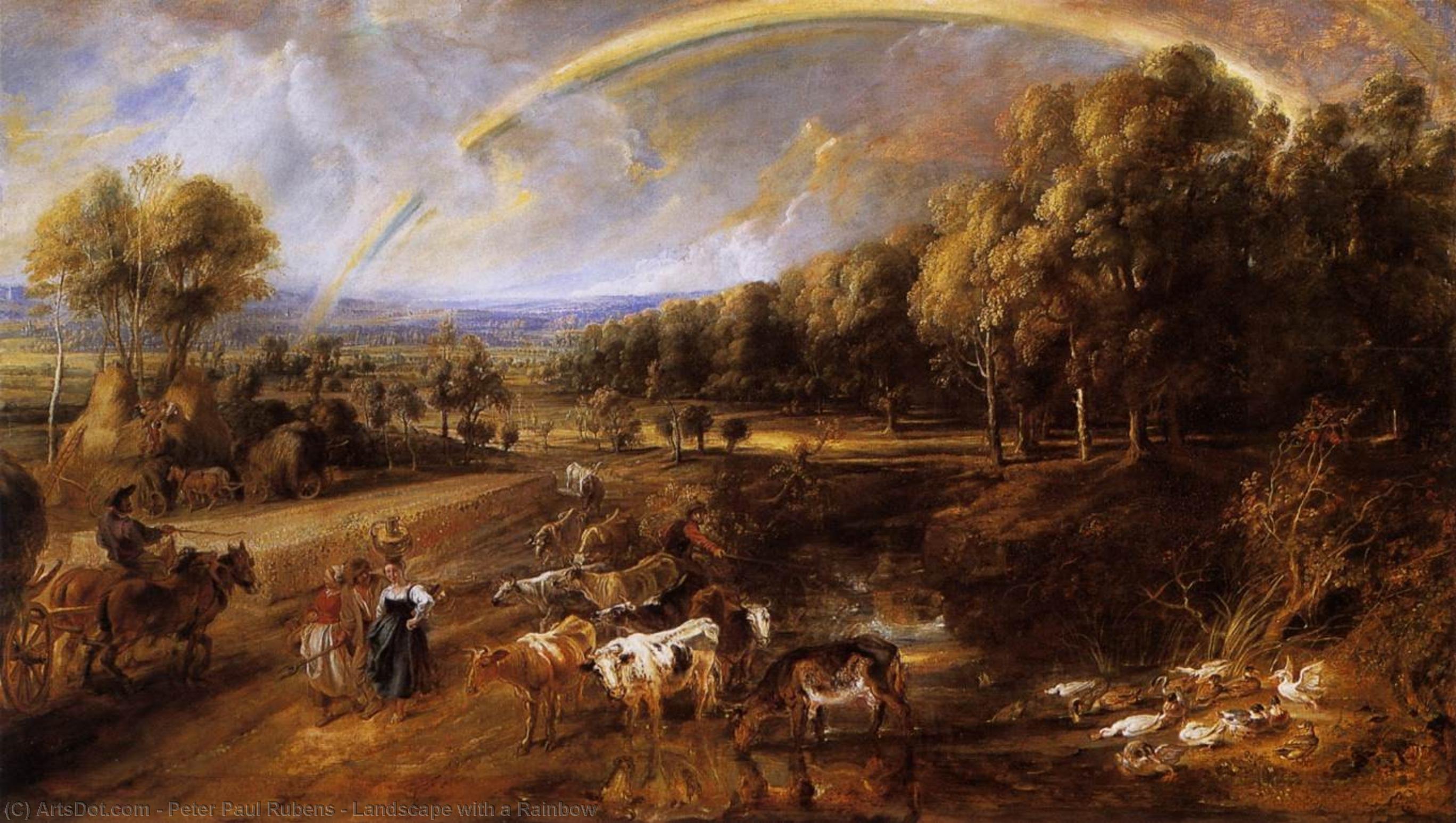 Landscape With A Rainbow — Peter Paul Rubens