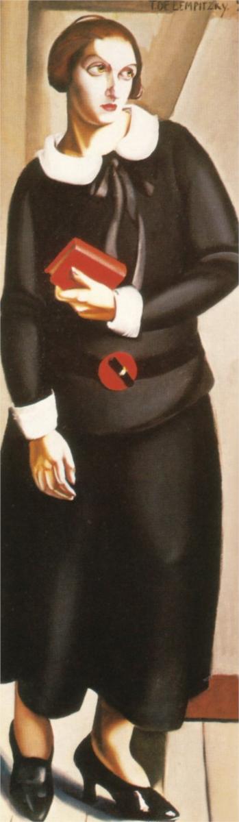 Woman In Black Dress — Tamara De Lempicka