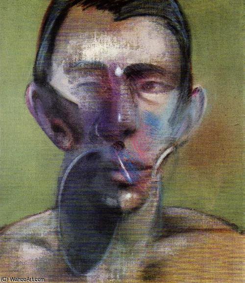 3 Studies For A Portrait Of Peter Beard, Center — Francis Bacon