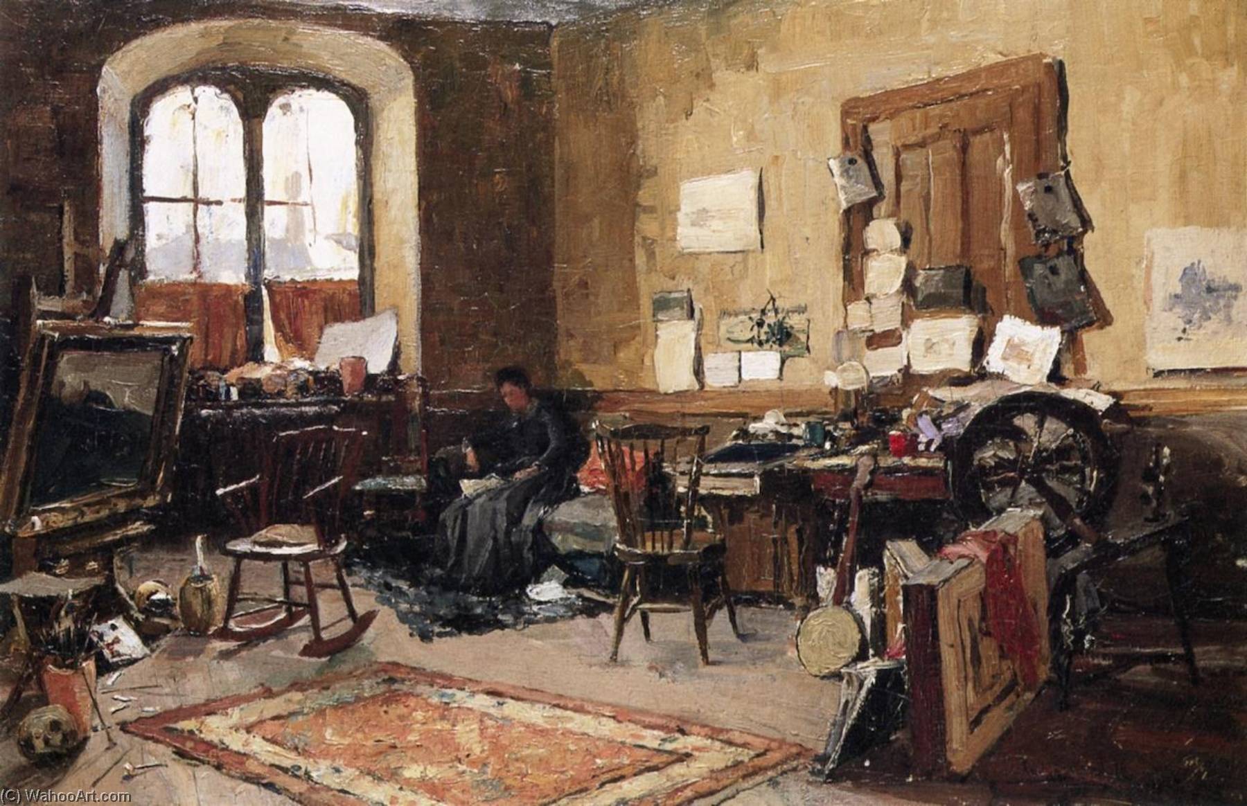 Early Boston Studio — Charles H Woodbury