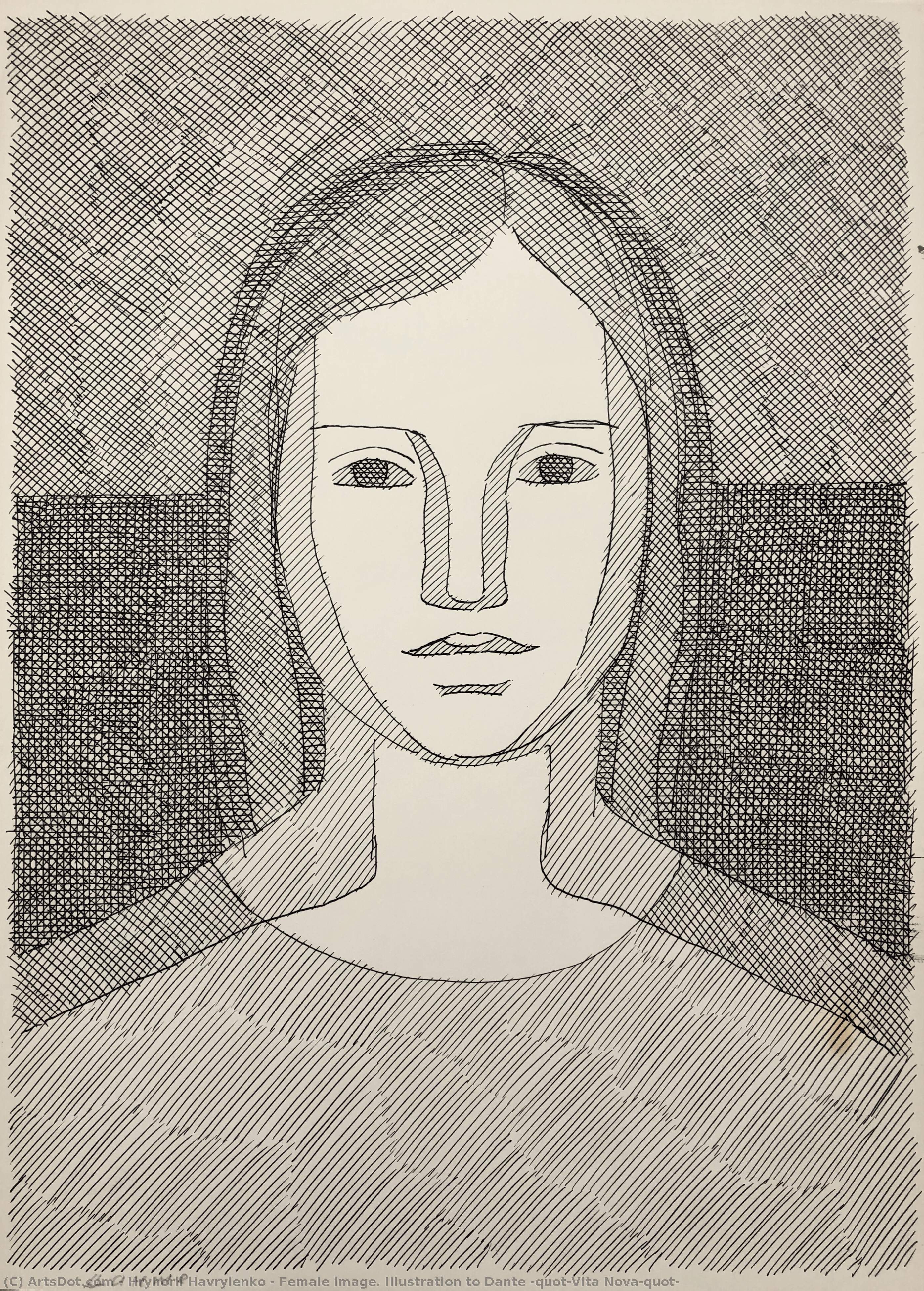 Female Image. Illustration To Dante "vita Nova" — Hryhorii Havrylenko
