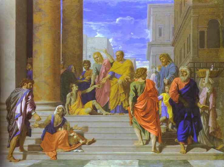 St. Peter And St. James Cure The Lame Man — Nicolas Poussin