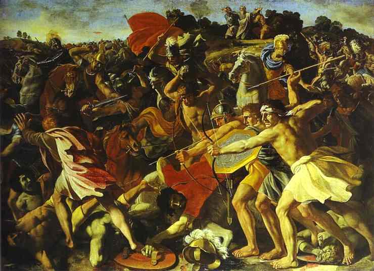 The Battle Of Joshua With Amalekites — Nicolas Poussin