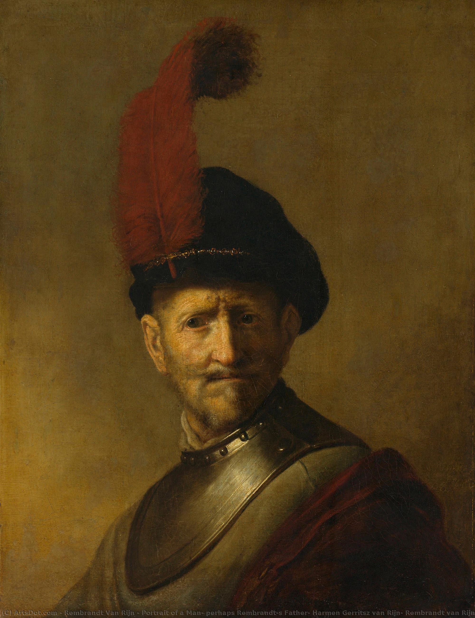 Portrait Of A Man, Perhaps Rembrandt"s Father, Harmen Gerritsz Van Rijn, Rembrandt Van Rijn (copy After), After C. 1634 — Rembrandt Van Rijn