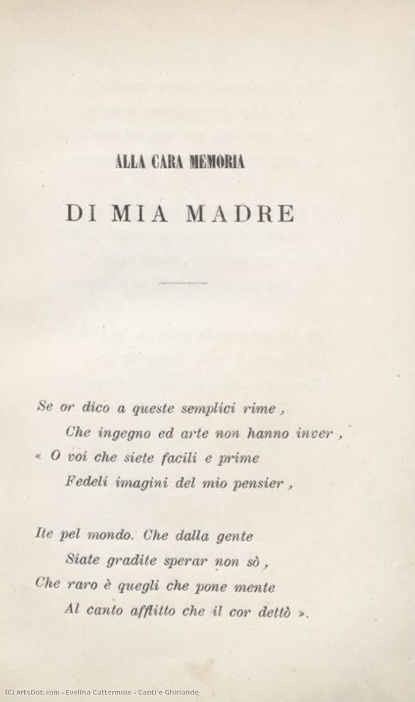 Canti E Ghirlande — Evelina Cattermole