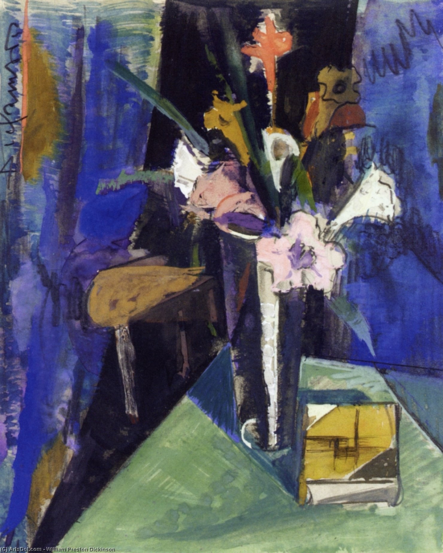 Still Life With Flowers — William Preston Dickinson