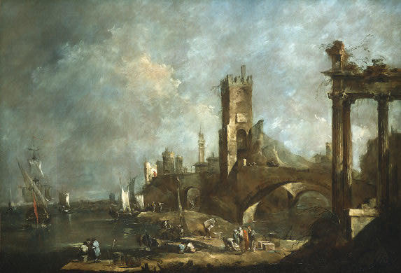 Capriccio Of A Harbor — Francesco Lazzaro Guardi