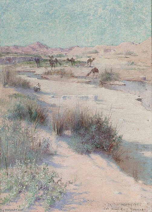 The Camel Master Resting In The Shade — Charles James Theriat