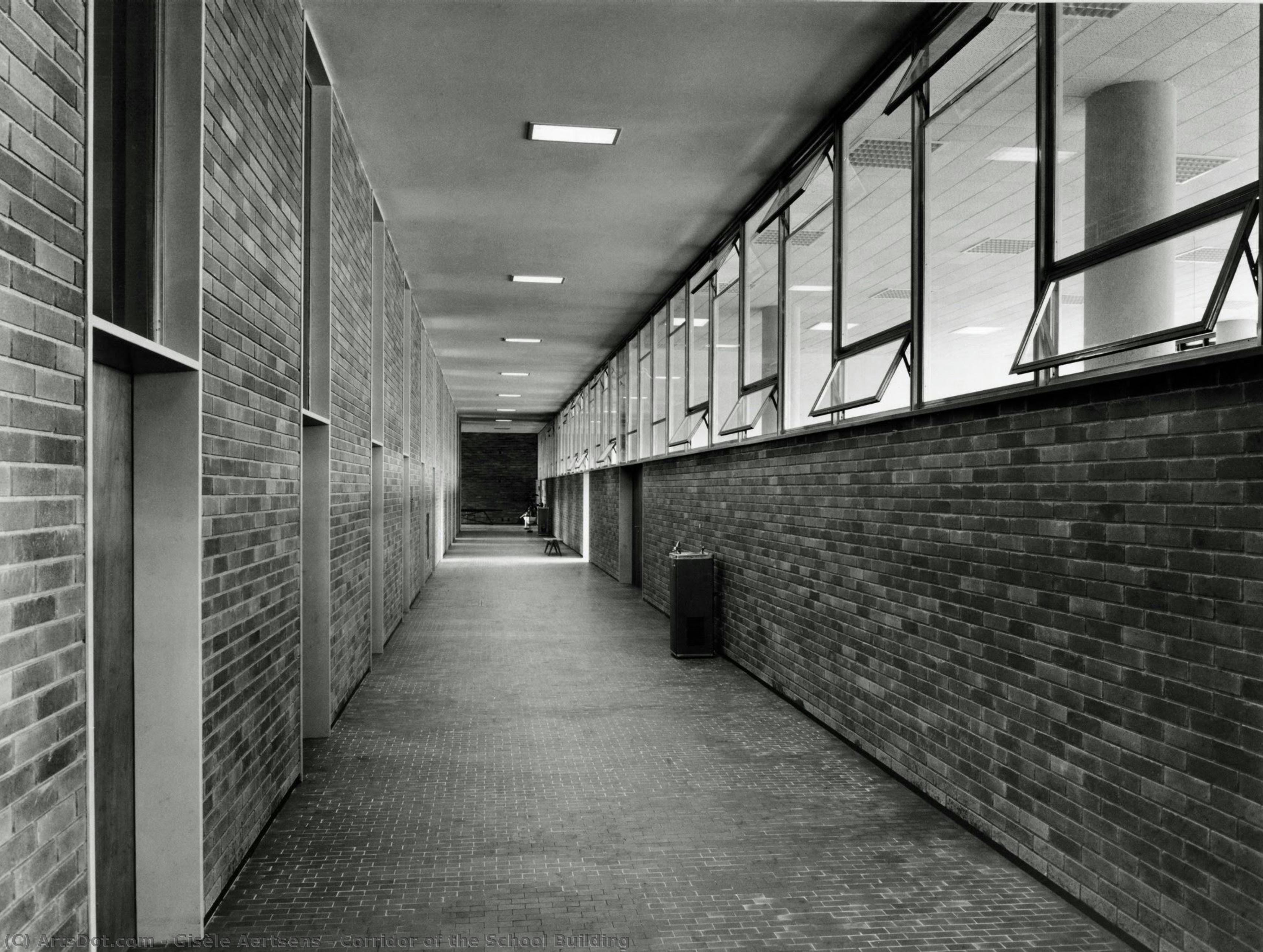 Corridor Of The School Building — Gisèle Aertsens