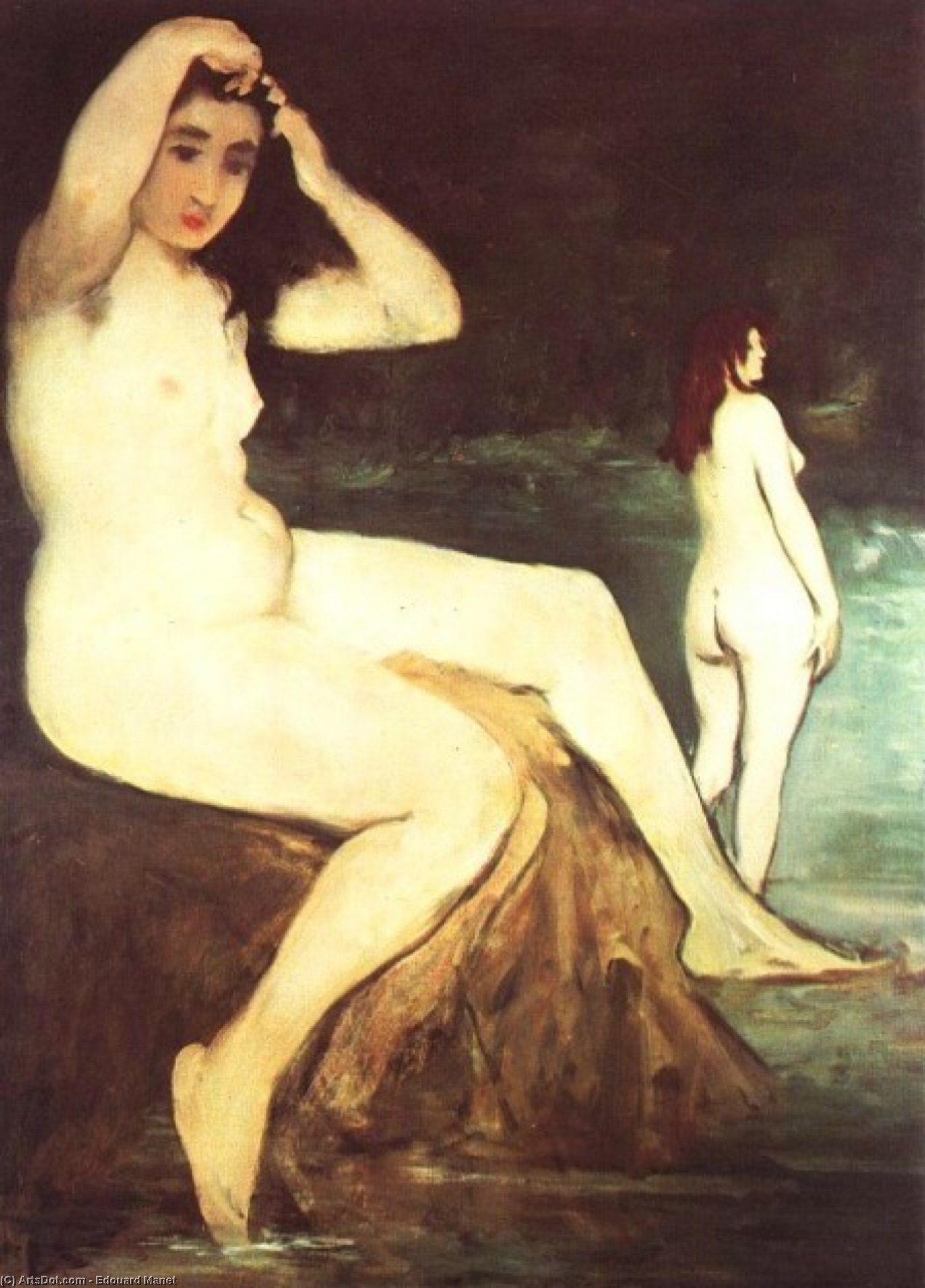 Bathers On The Seine, Unfinished — Édouard Manet
