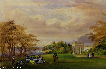 Group At The 'cottage', Bournehill, — John Christian Schetky