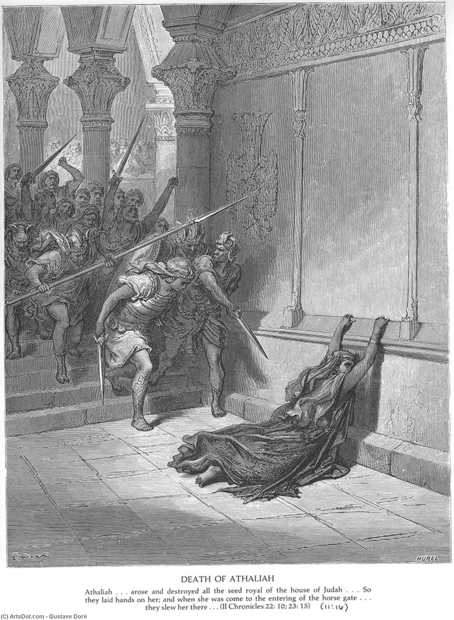 The Death Of Athaliah — Paul Gustave Doré