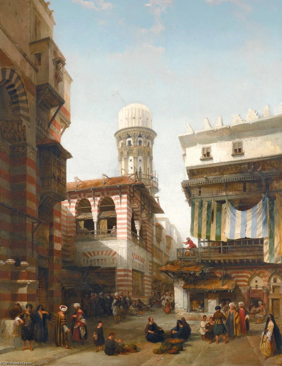 The Bazaar Of The Coppersmiths, Cairo — David Roberts