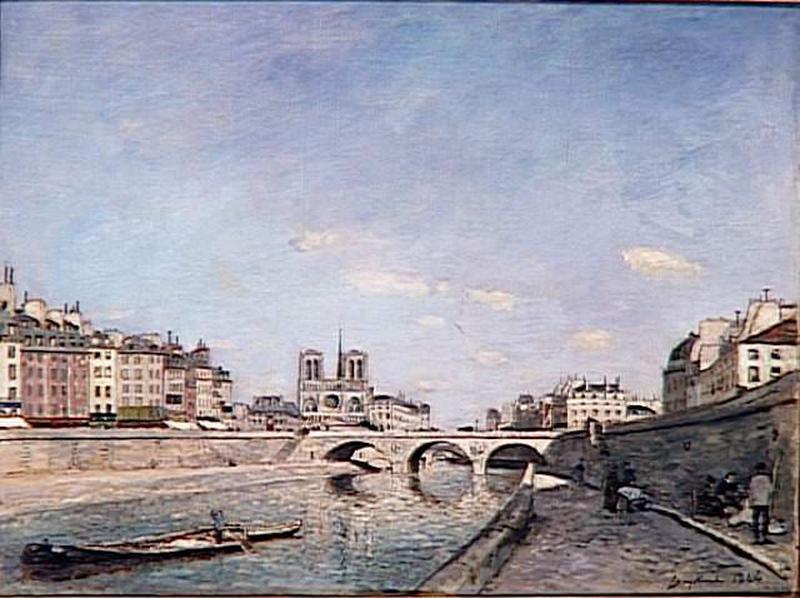 La Seine Et Notre Dame De Paris — Johan Barthold Jongkind