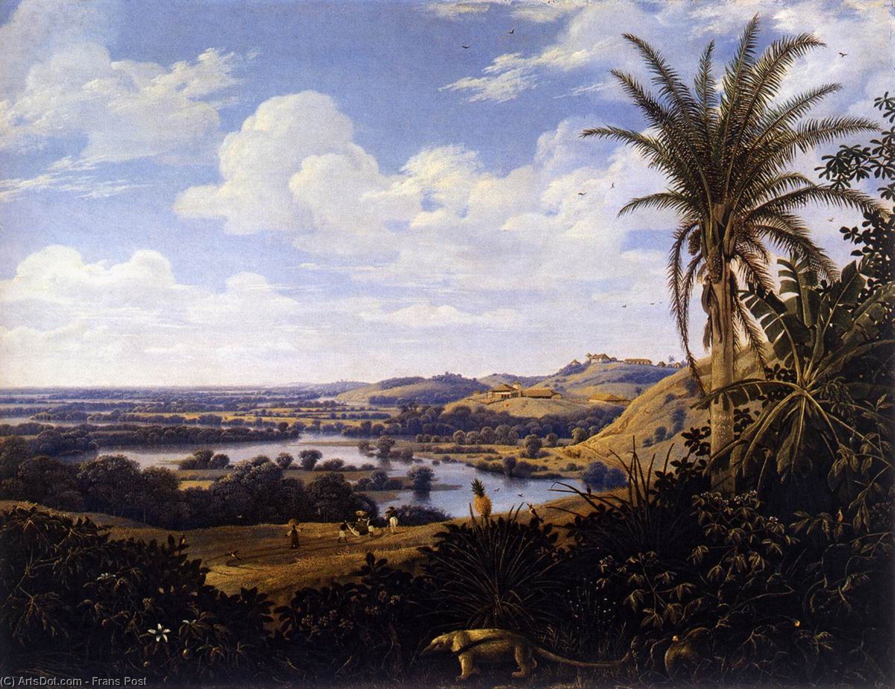Brazilian Landscape With Anteater — Frans Post