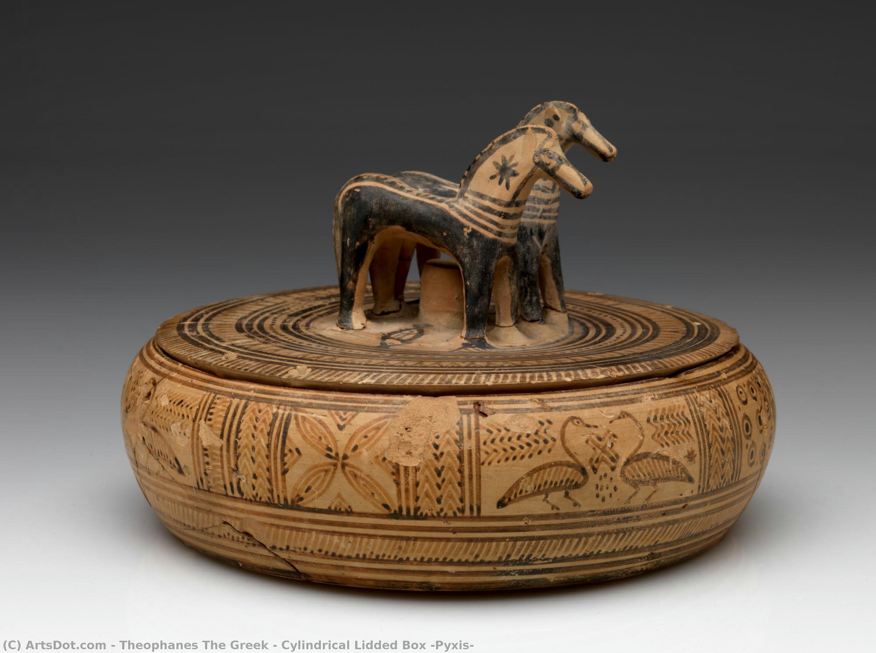 Cylindrical Lidded Box (pyxis) — Theophanes The Greek