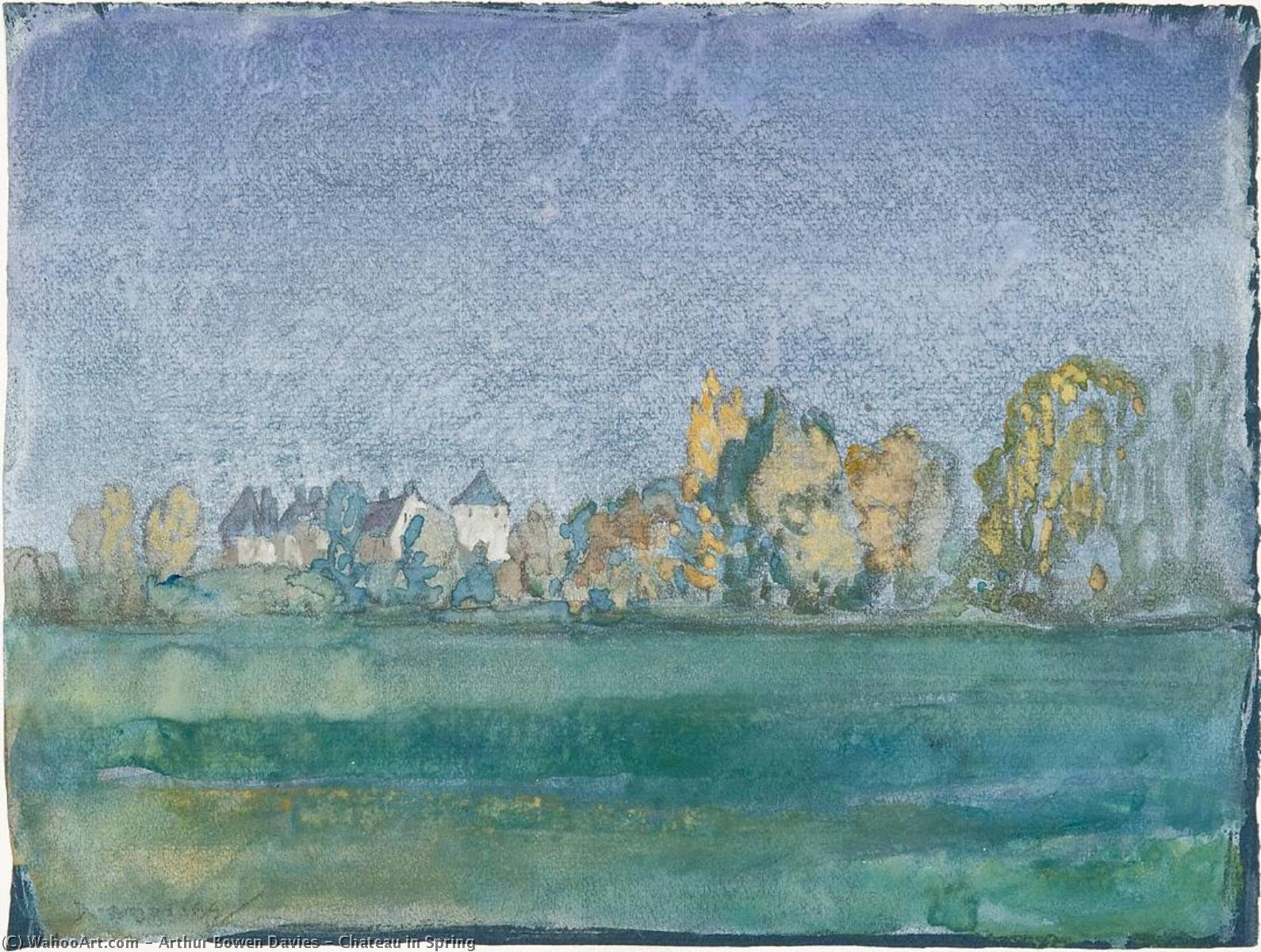 Chateau In Spring — Arthur B. Davies