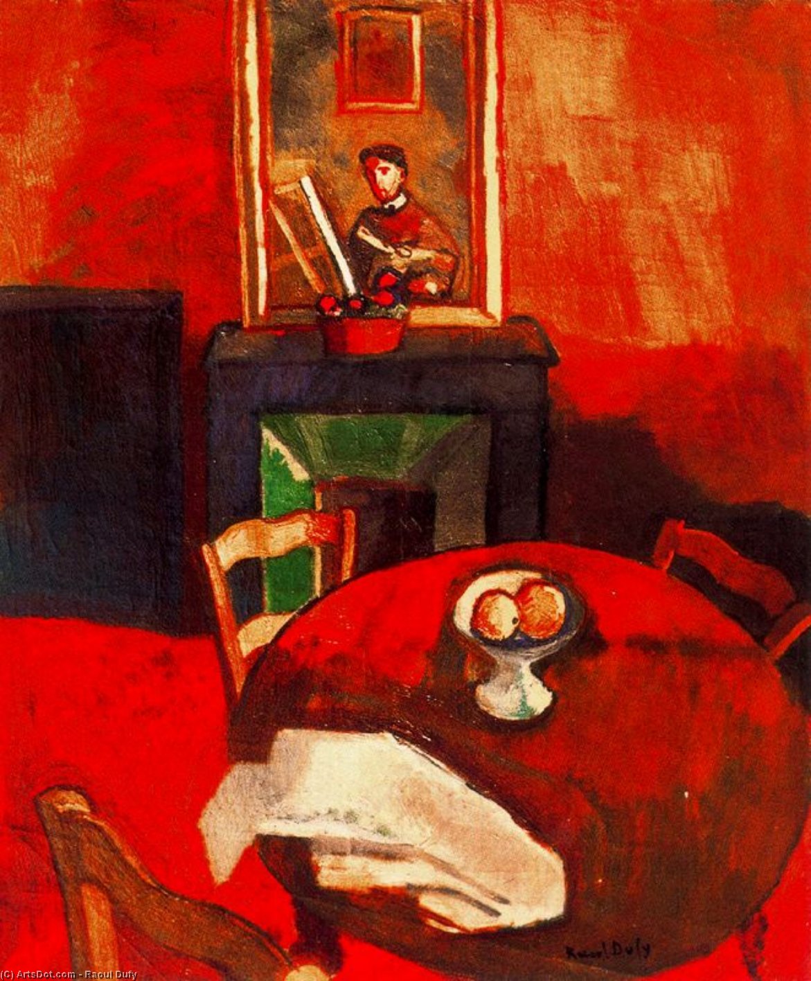 Interior With Fruit Bowl — Raoul Dufy