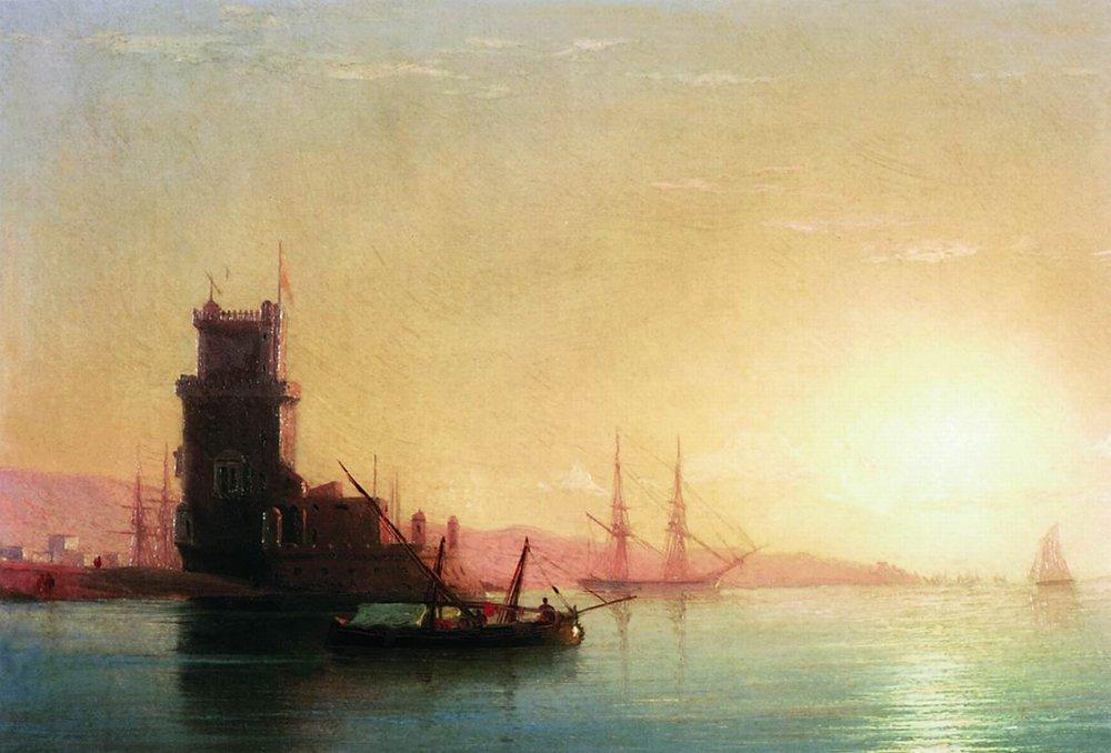 Lisbon. Sunrise — Ivan Konstantinovich Aivazovsky