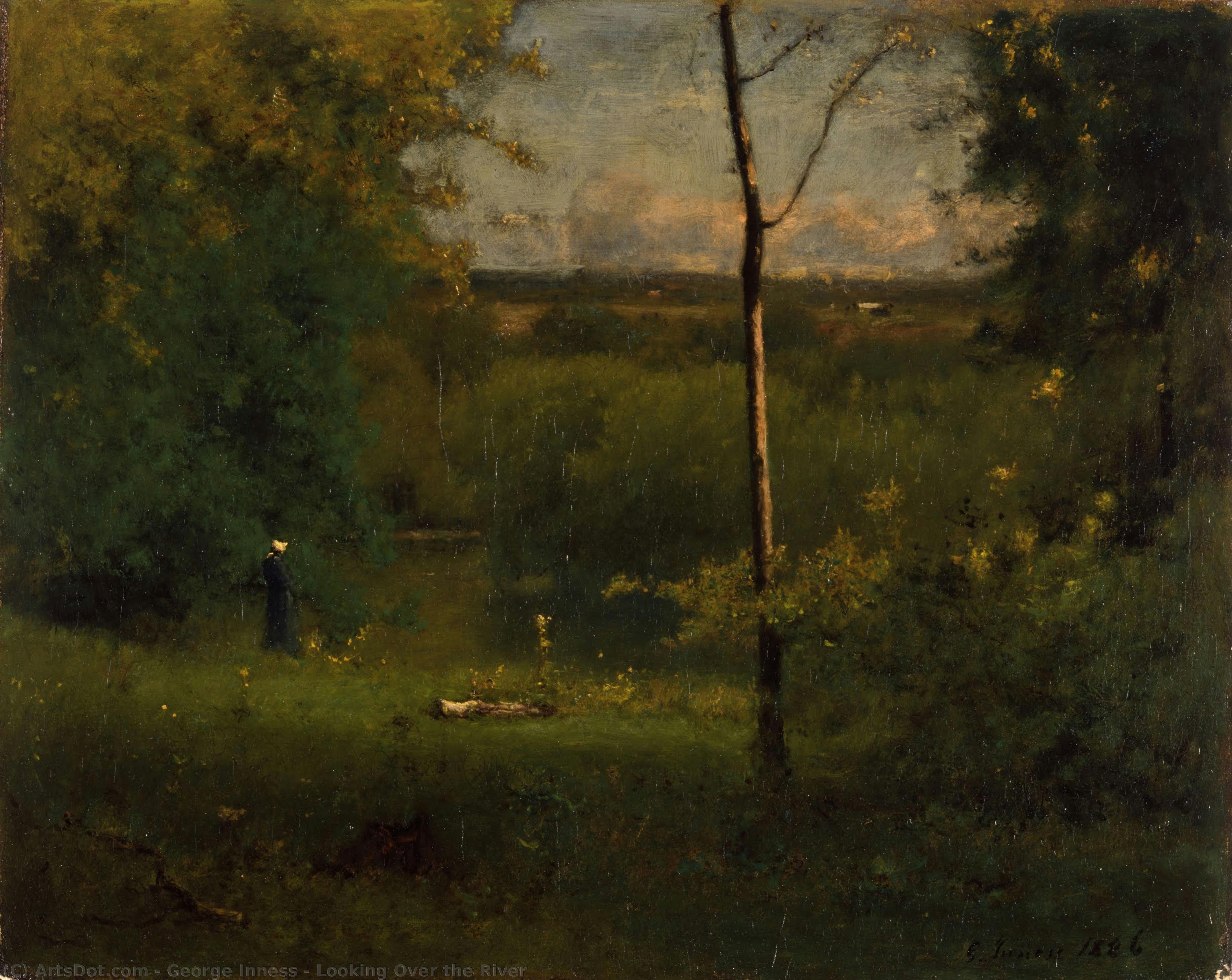 Looking Over The River — George Innes