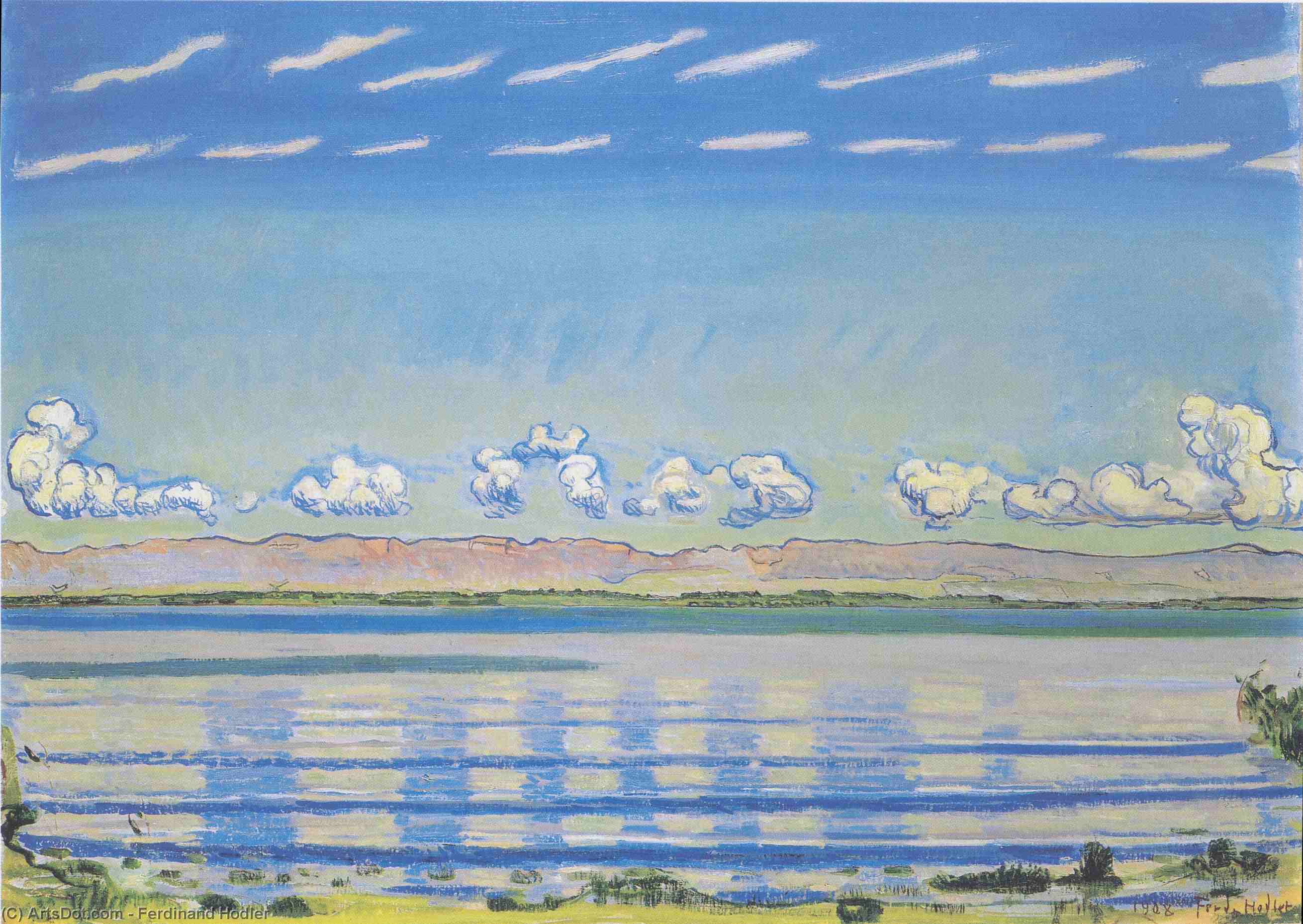 Sunset On Lake Geneva — Ferdinand Hodler