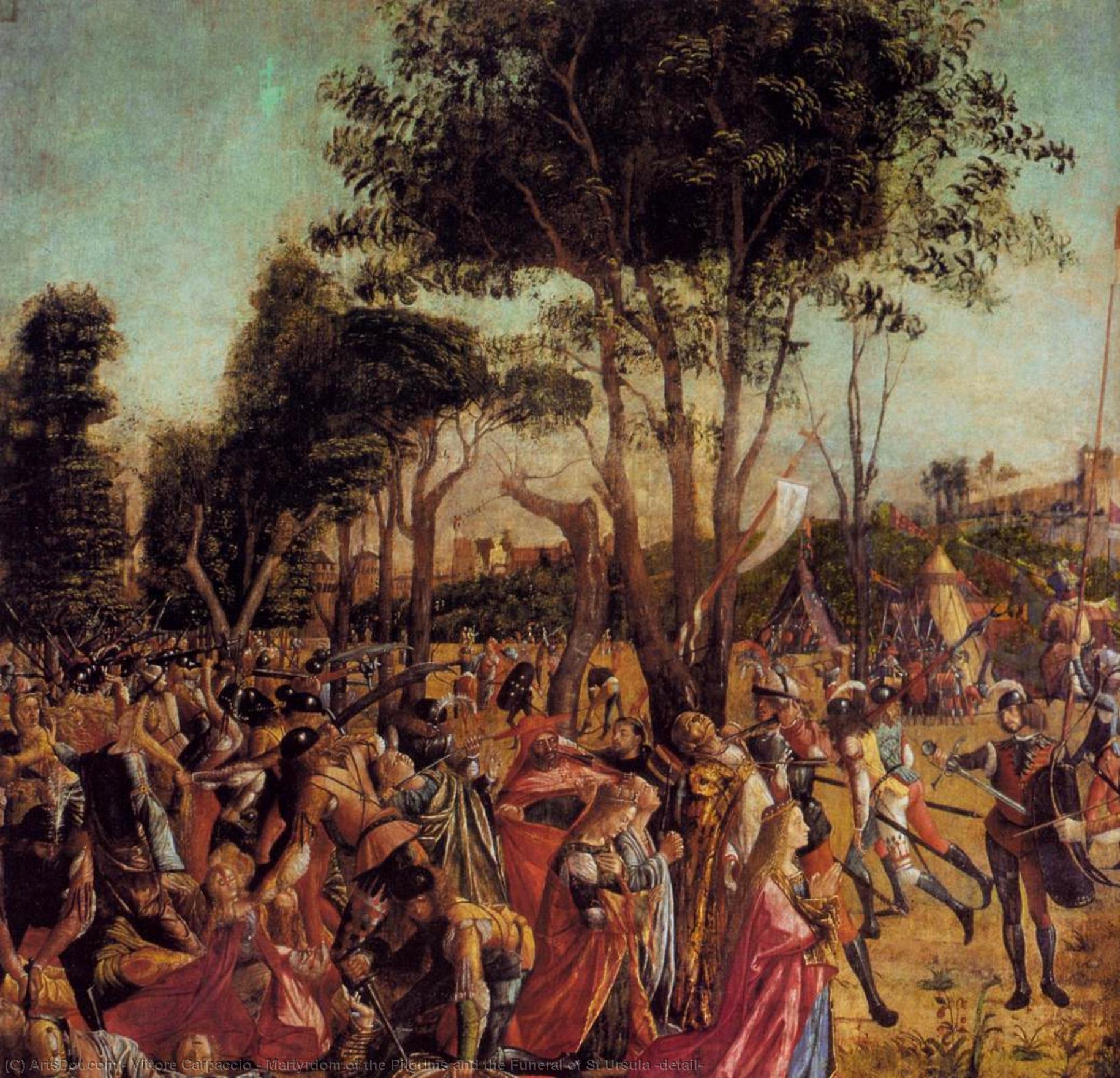 Martyrdom Of The Pilgrims And The Funeral Of St Ursula (detail) — Vittore Carpaccio