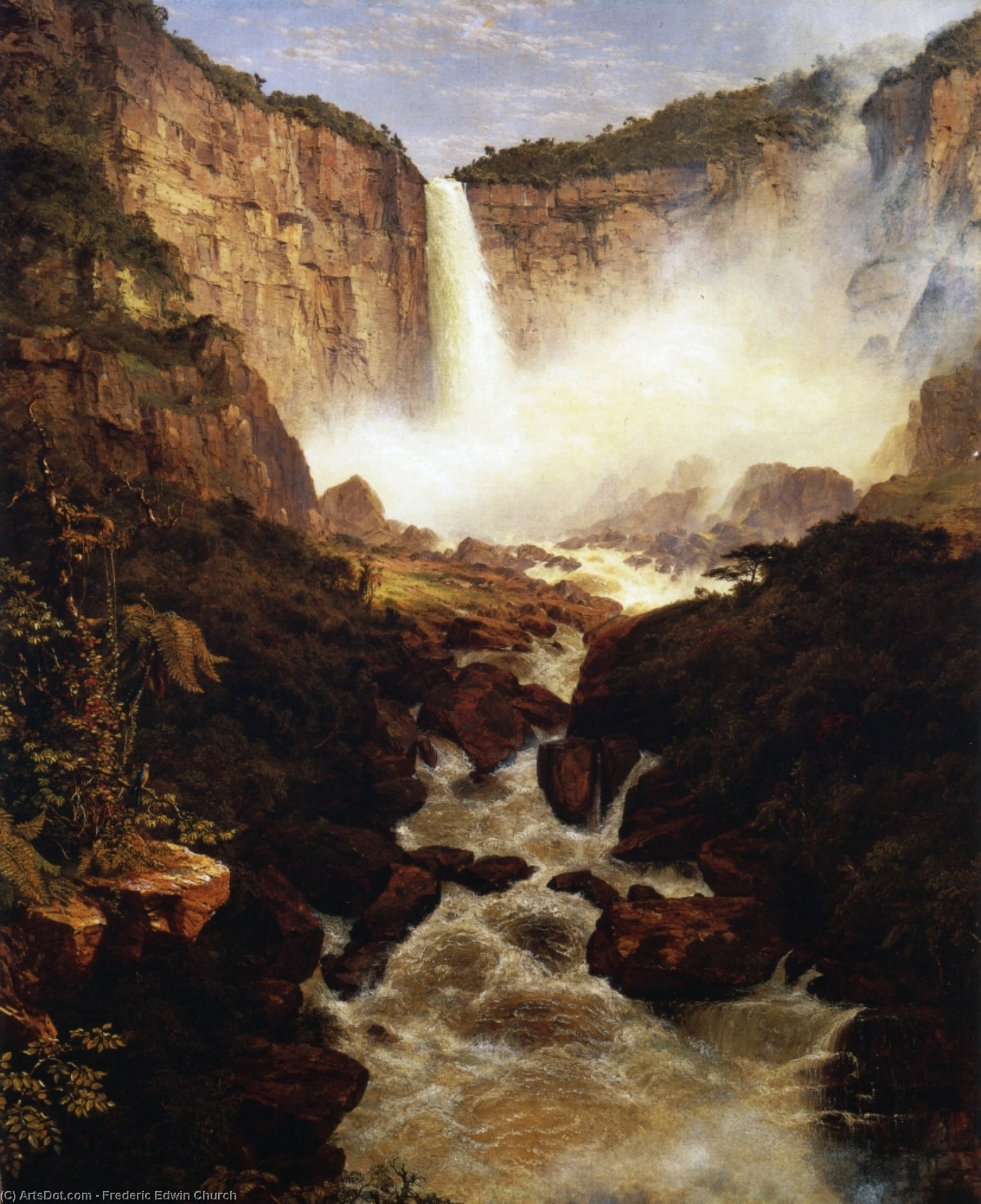 The Falls Of Tequendama, Near Bogota, New Granada — Frederic Edwin Church