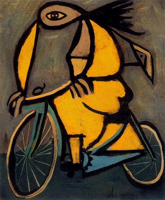 Yellow Bike — Oscar Dominguez