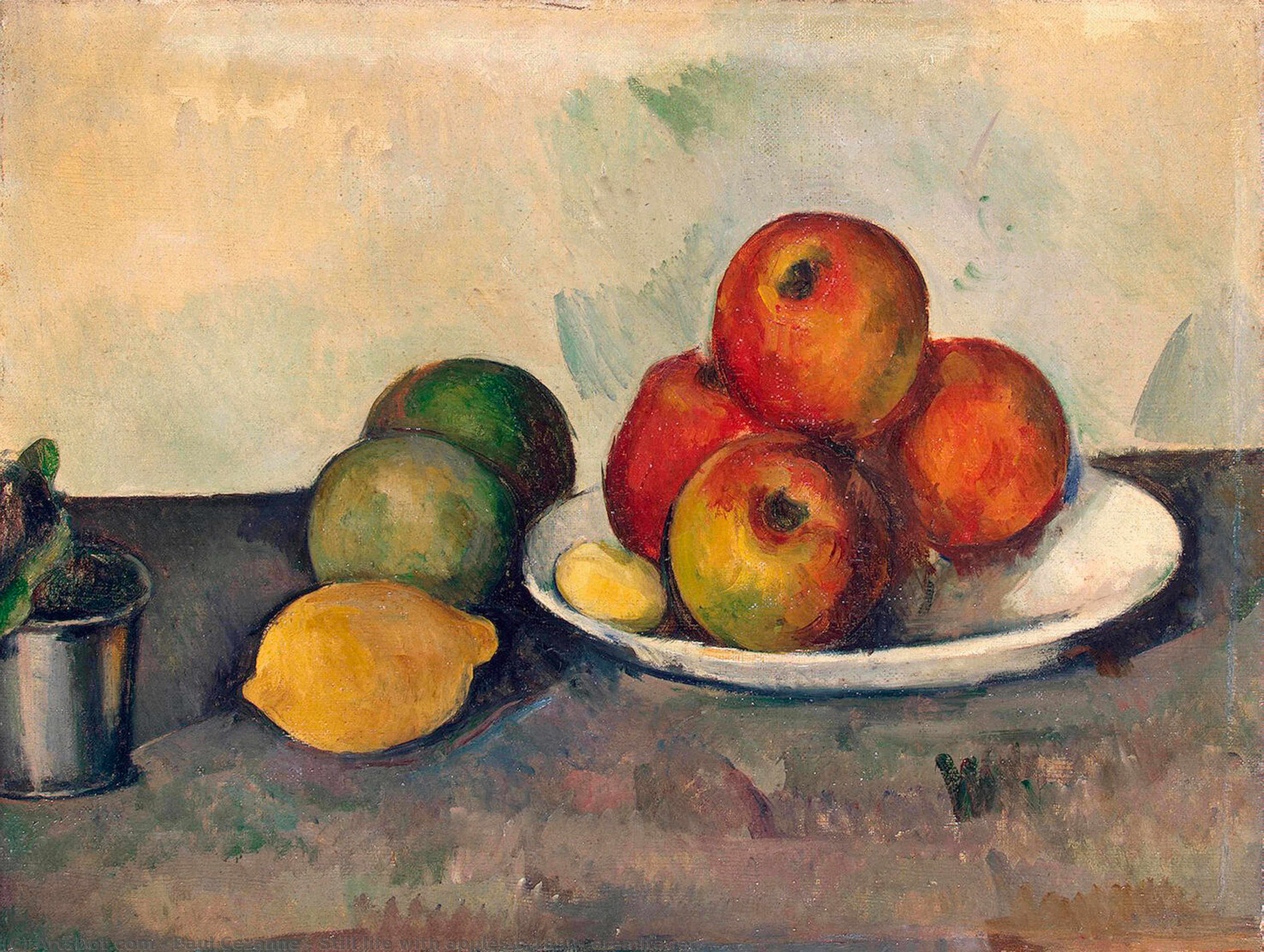 Still Life With Apples,c.1890, Eremitaget — Paul Cézanne