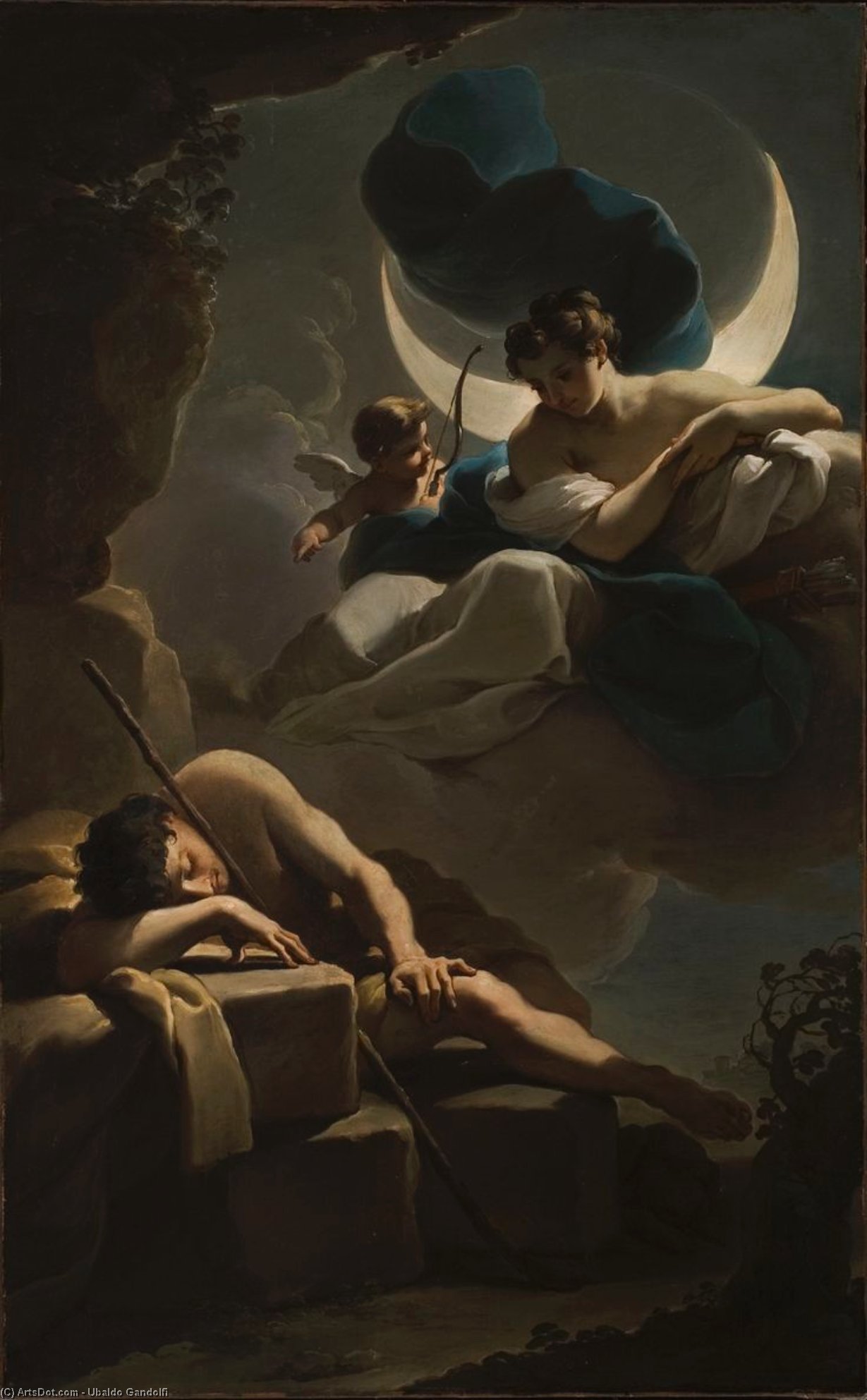 Selene And Endymion‎ — Ubaldo Gandolfi