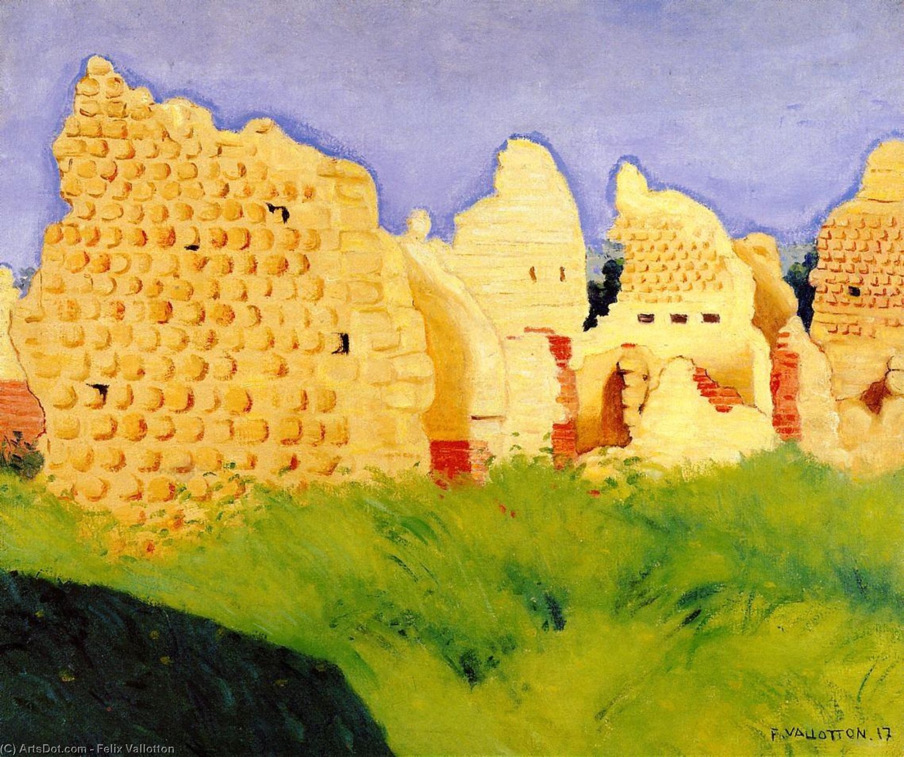 Ruins At Souain, Sunset — Félix Vallotton