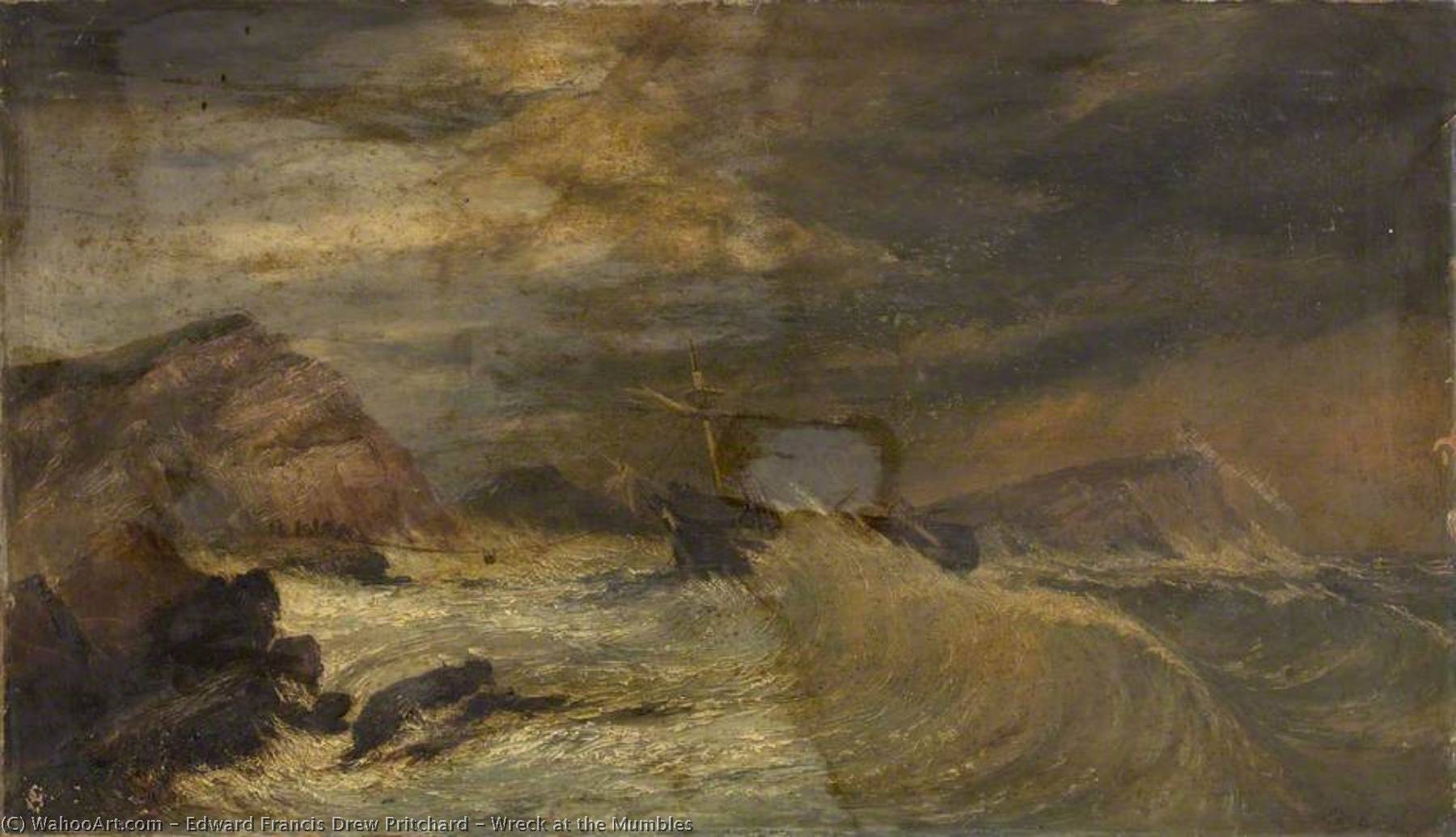 Wreck At The Mumbles — Edward Francis Drew Pritchard