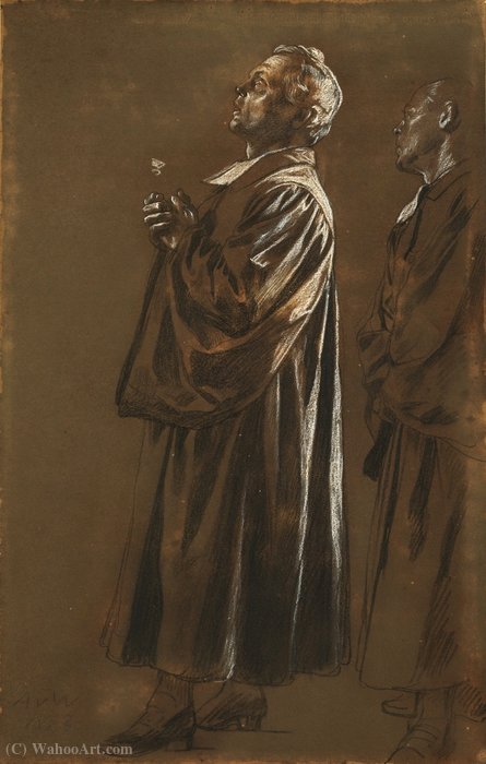 Studie Bischof Benjamin Ursinus (1884) — Anton Von Werner
