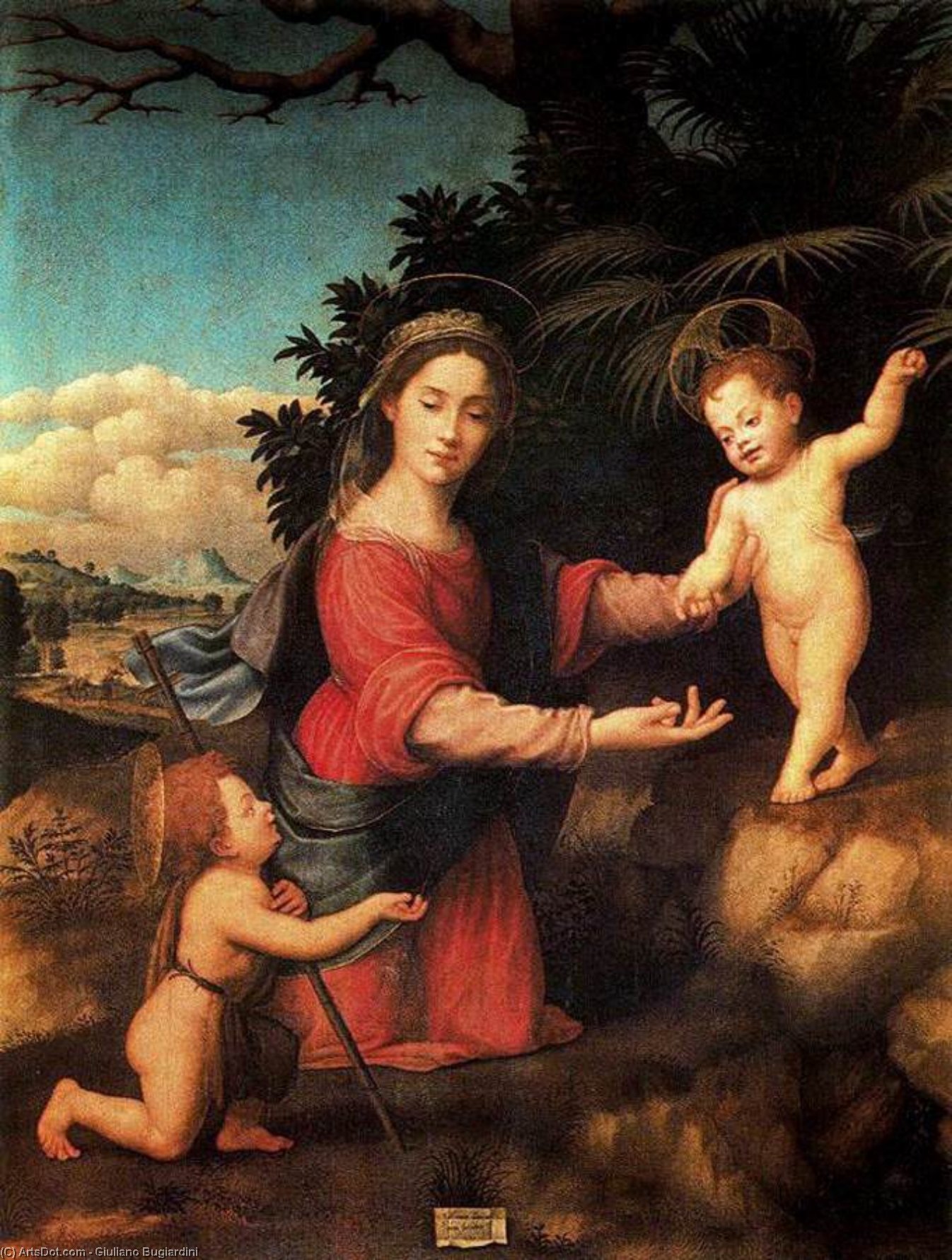 Virgin And Child With The Infant St John The Baptist — Giuliano Bugiardini
