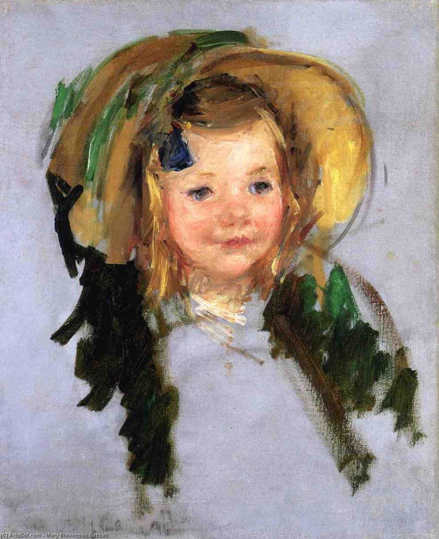 Sara In A Bonnet — Mary Stevenson Cassatt